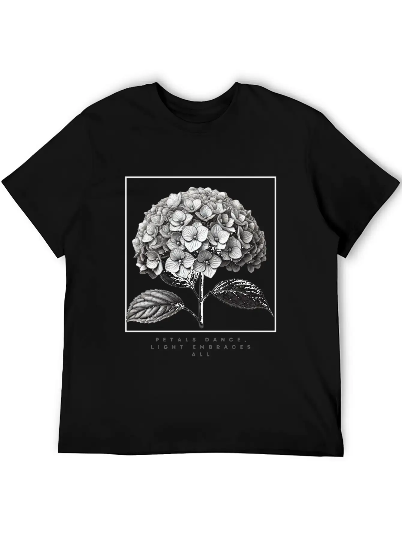 Petals Dance, Light Embraces All Unisex Short Sleeve Soft Cotton T-Shirt – Casual Everyday Wear