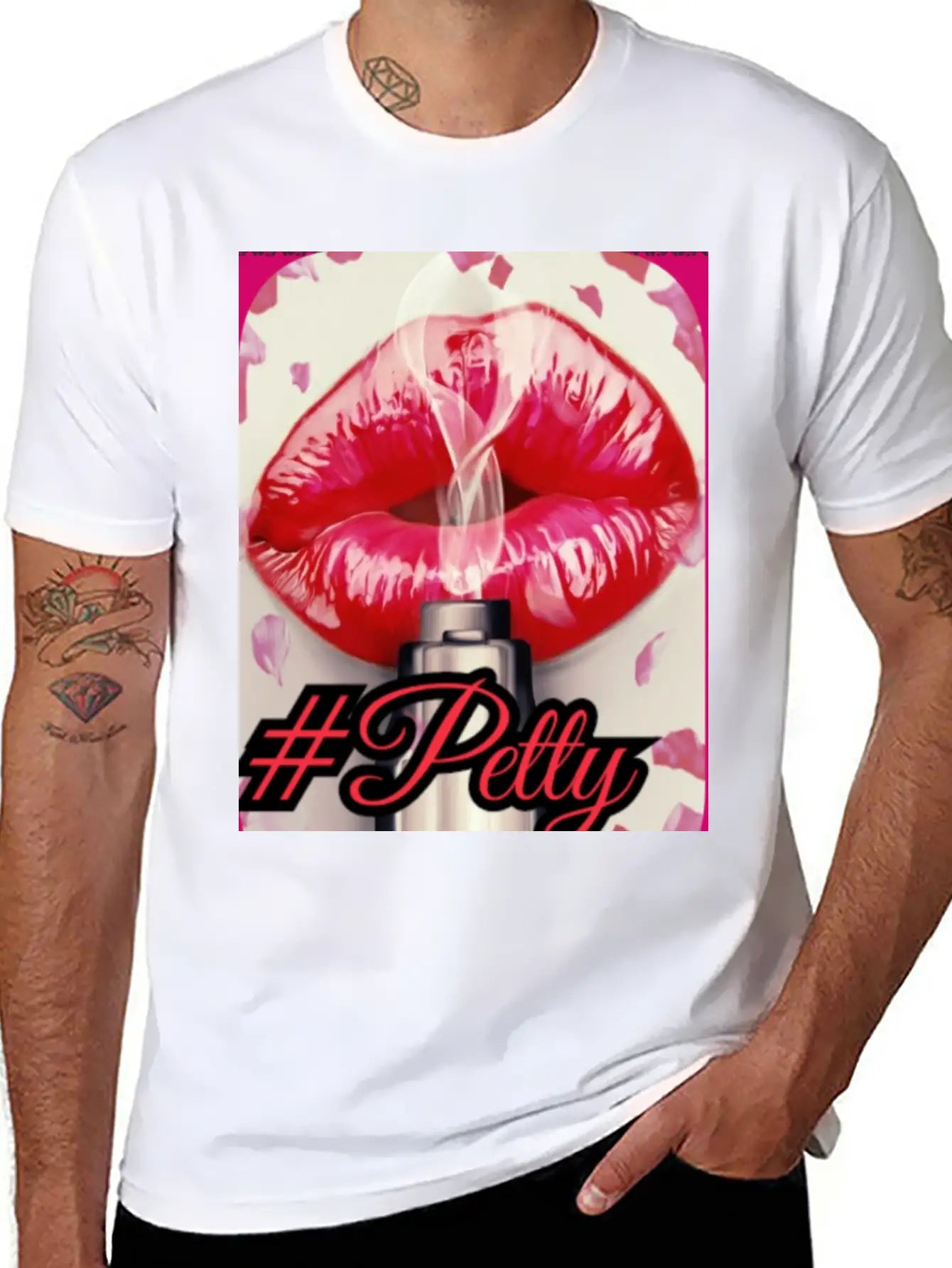 Petty Lips Stylish Everyday T-Shirt – Unisex Basic Cotton Tee