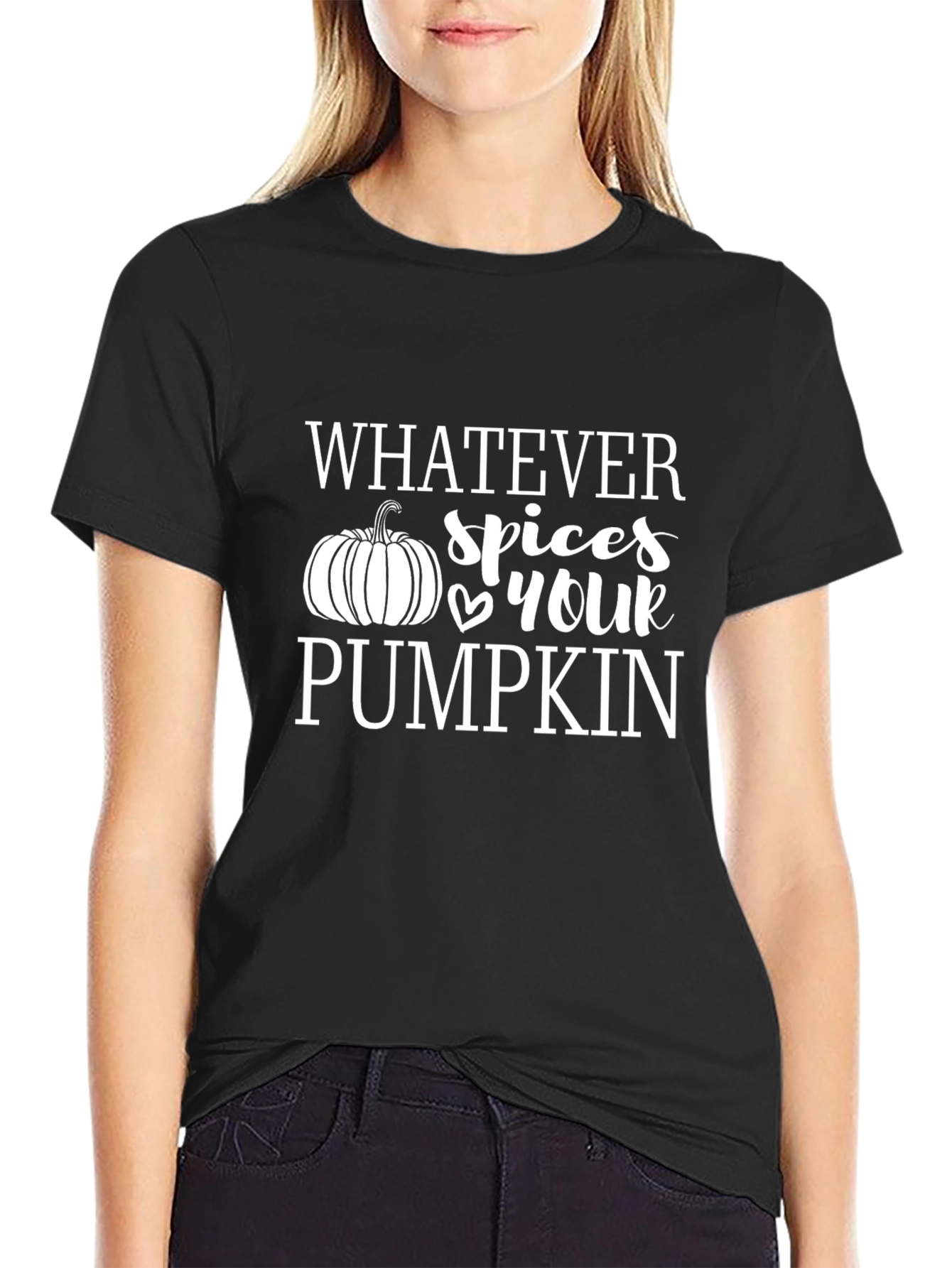 Whatever Spices Your Pumpkin Black T-Shirt