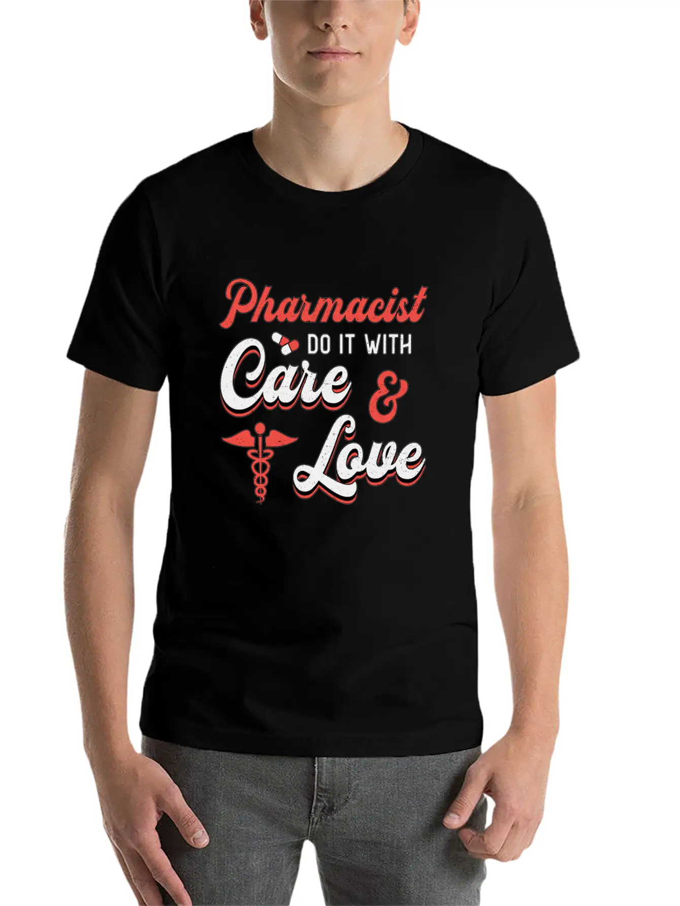 Pharmacist Do It With Care Pharmacy Technician Timeless Short Sleeve Tee – Comfy And Minimalist Design