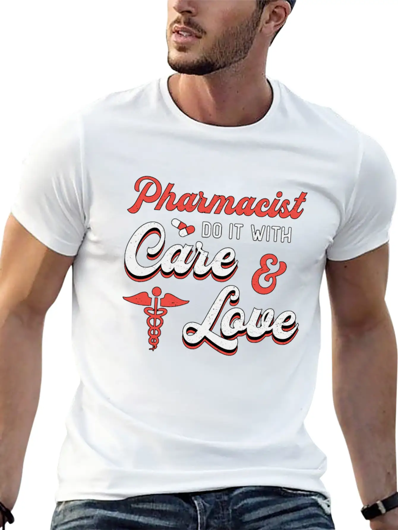 Pharmacist Do It With Care Pharmacy Technician Timeless Short Sleeve Tee – Comfy And Minimalist Design