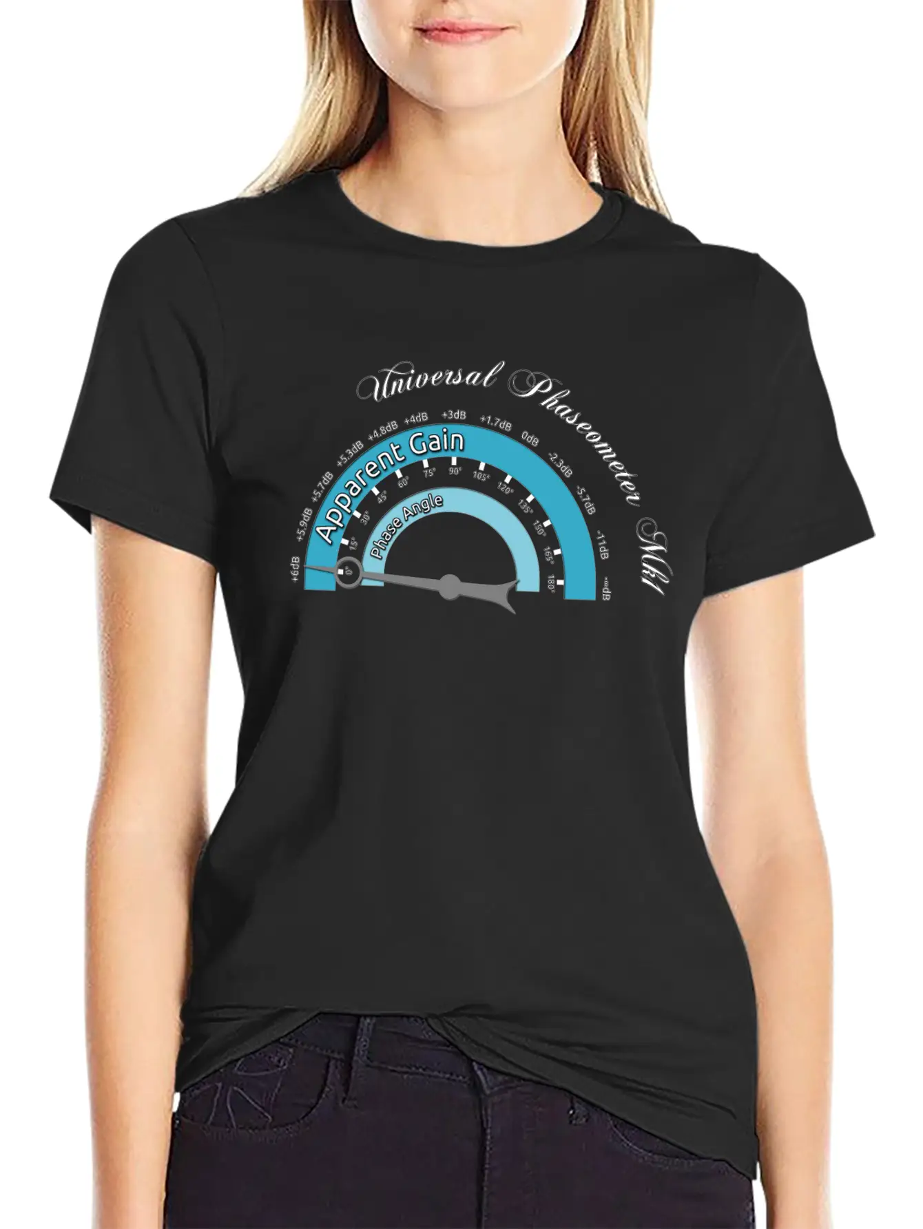 Phase-O-Meter Unisex Short Sleeve Soft Cotton T-Shirt – Casual Everyday Wear