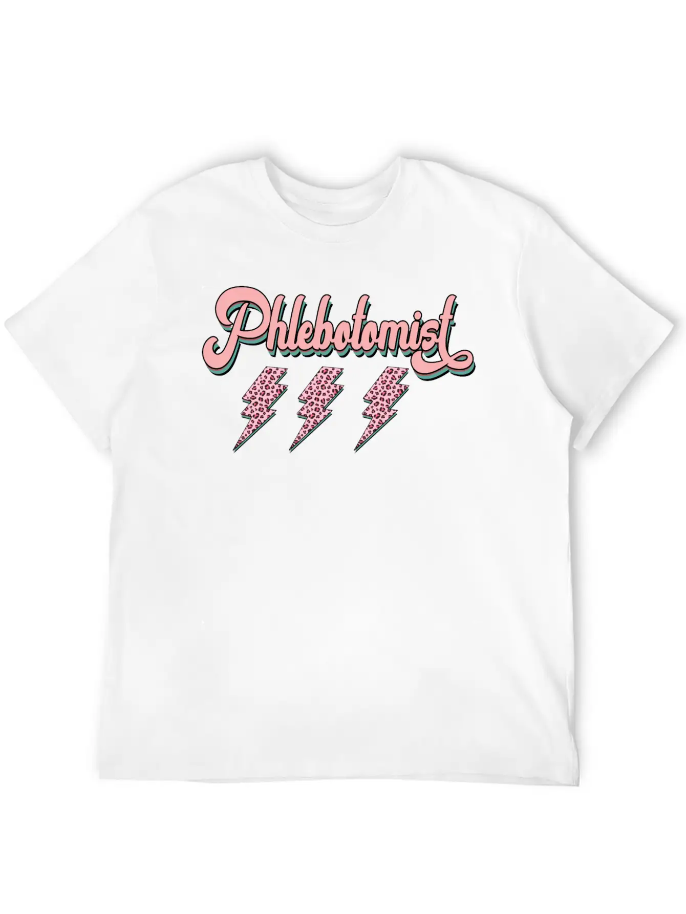 Phlebotomist Thunder Sticker Timeless Short Sleeve Tee – Comfy And Minimalist Design