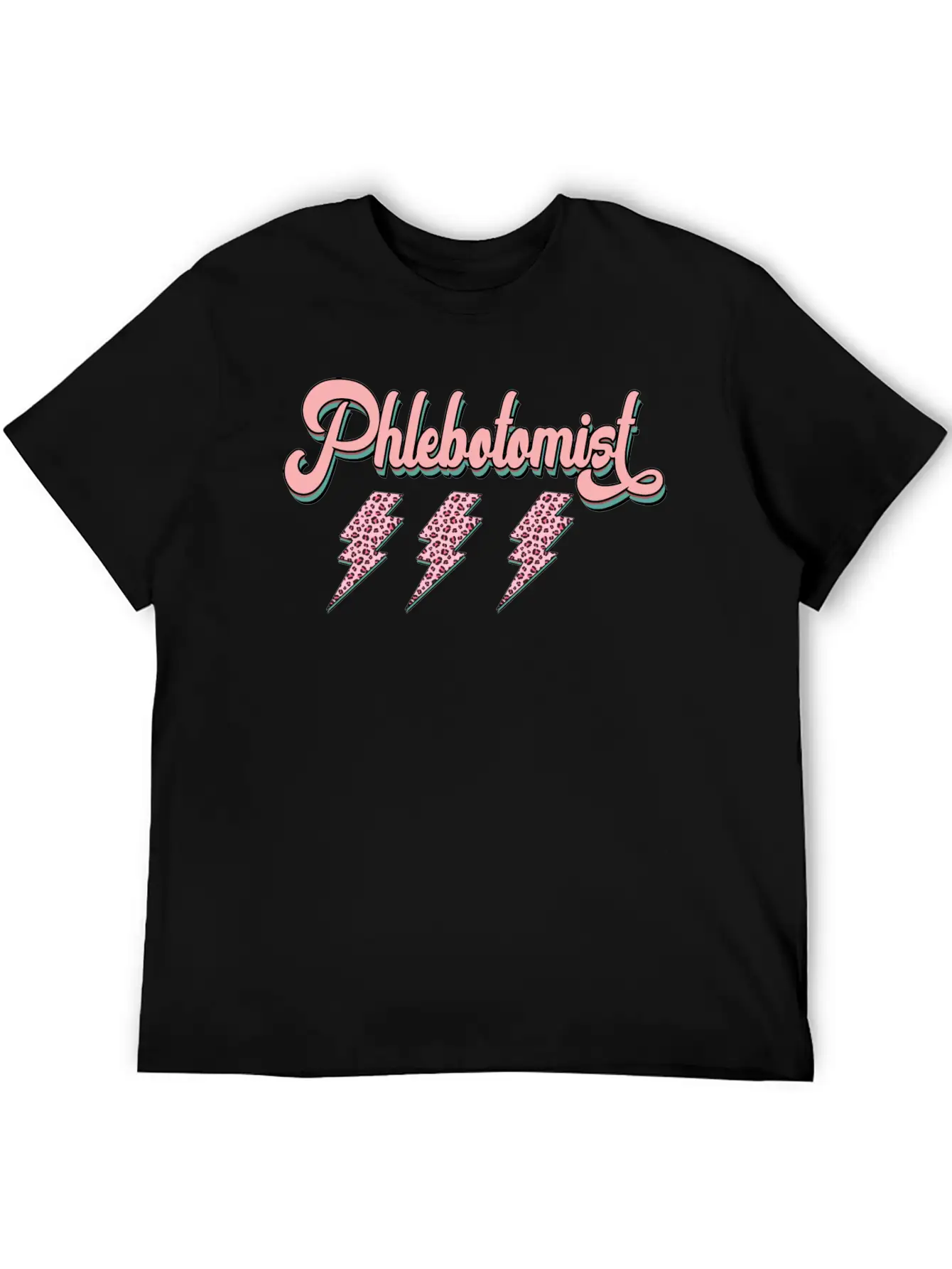 Phlebotomist Thunder Sticker Timeless Short Sleeve Tee – Comfy And Minimalist Design