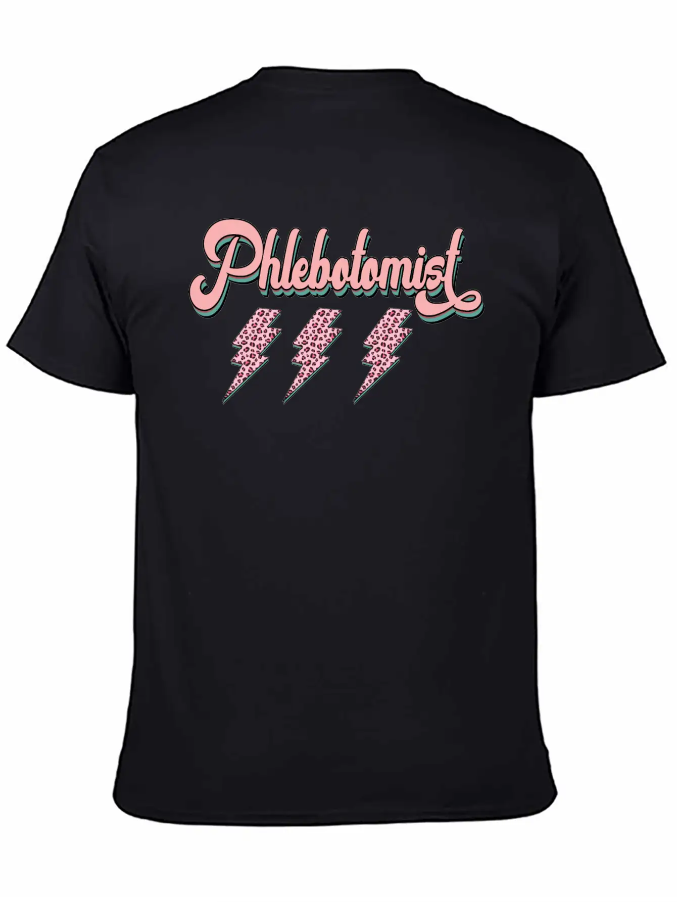 Phlebotomist Thunder Sticker Timeless Short Sleeve Tee – Comfy And Minimalist Design