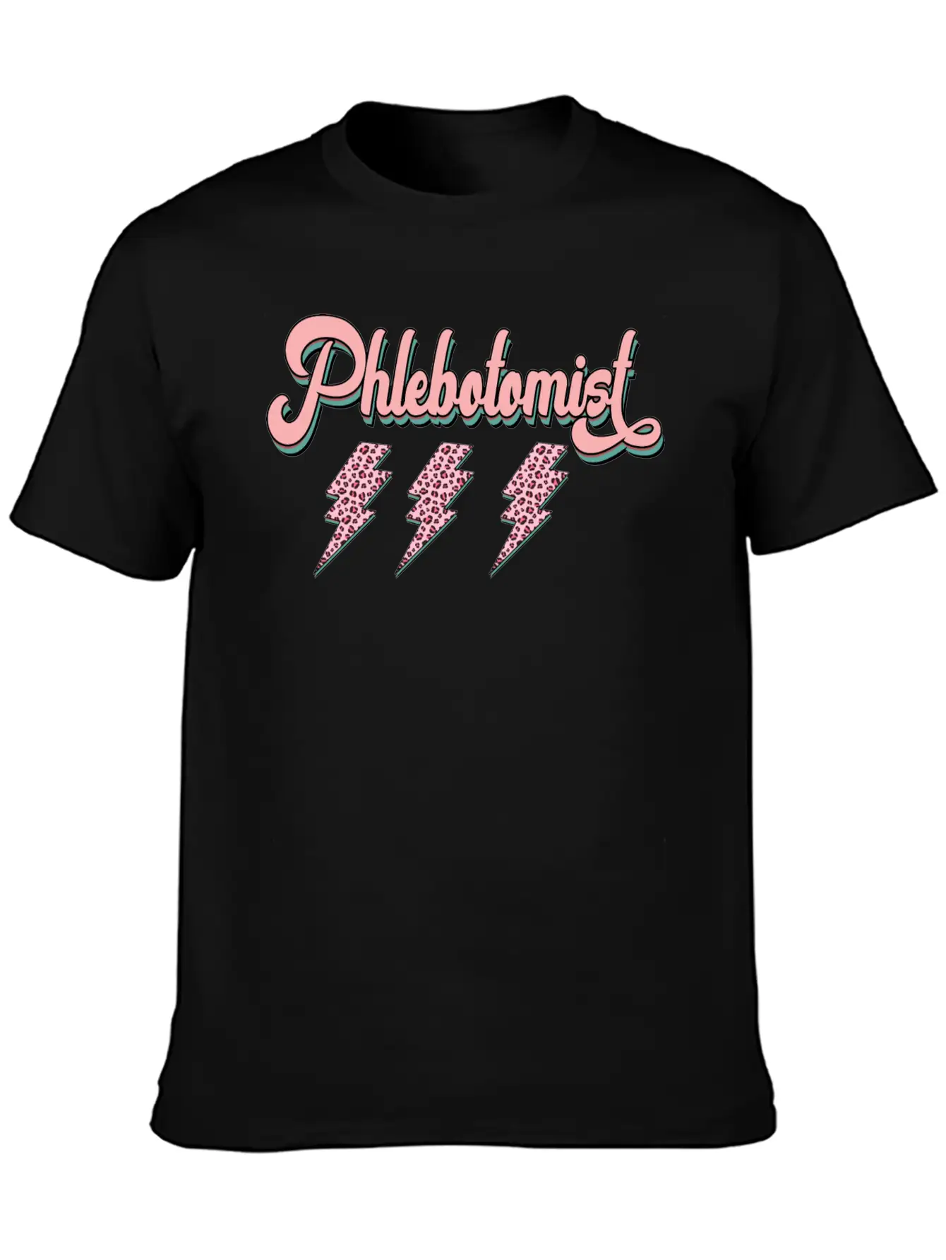 Phlebotomist Thunder Sticker Timeless Short Sleeve Tee – Comfy And Minimalist Design