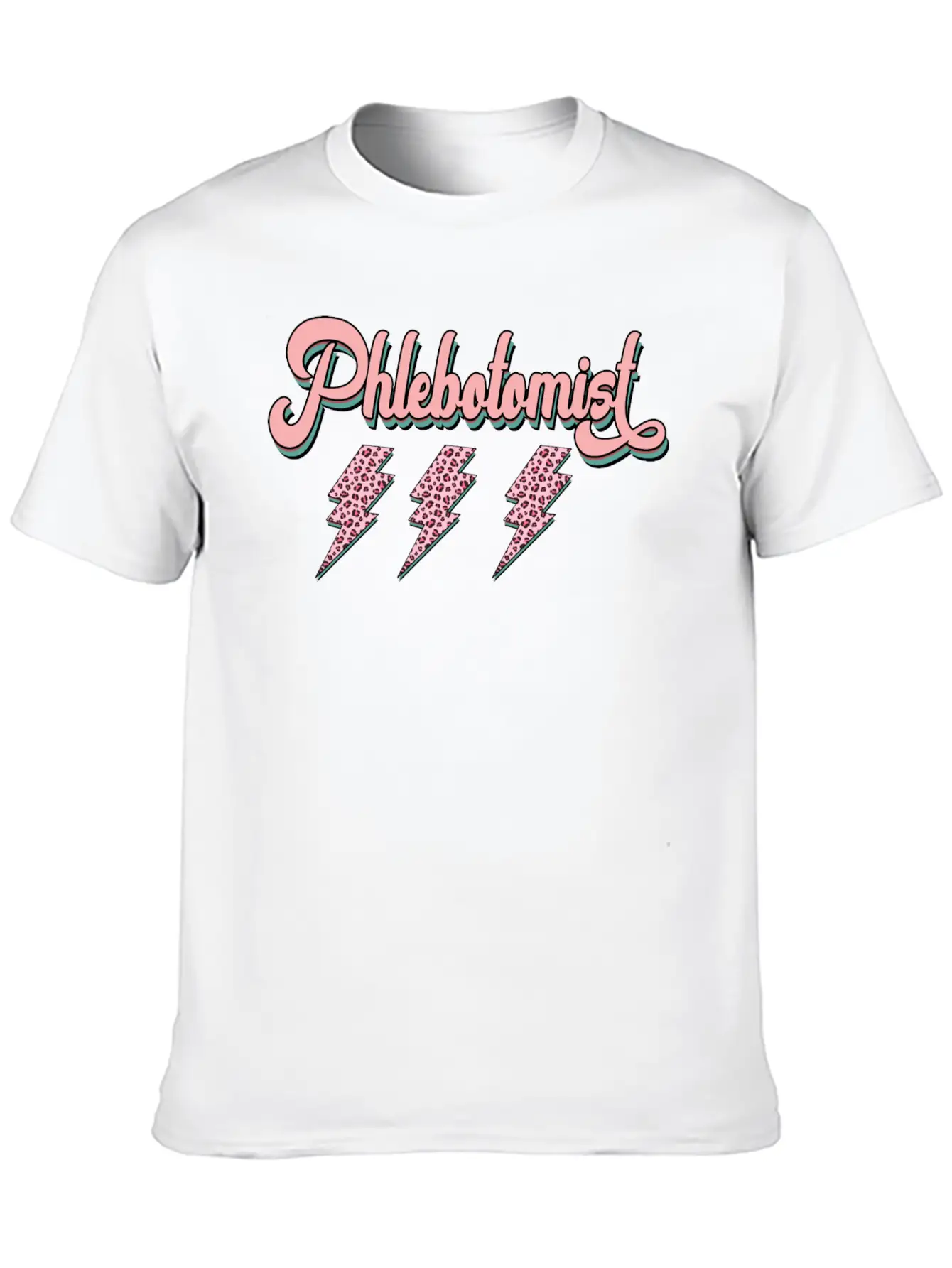 Phlebotomist Thunder Sticker Timeless Short Sleeve Tee – Comfy And Minimalist Design