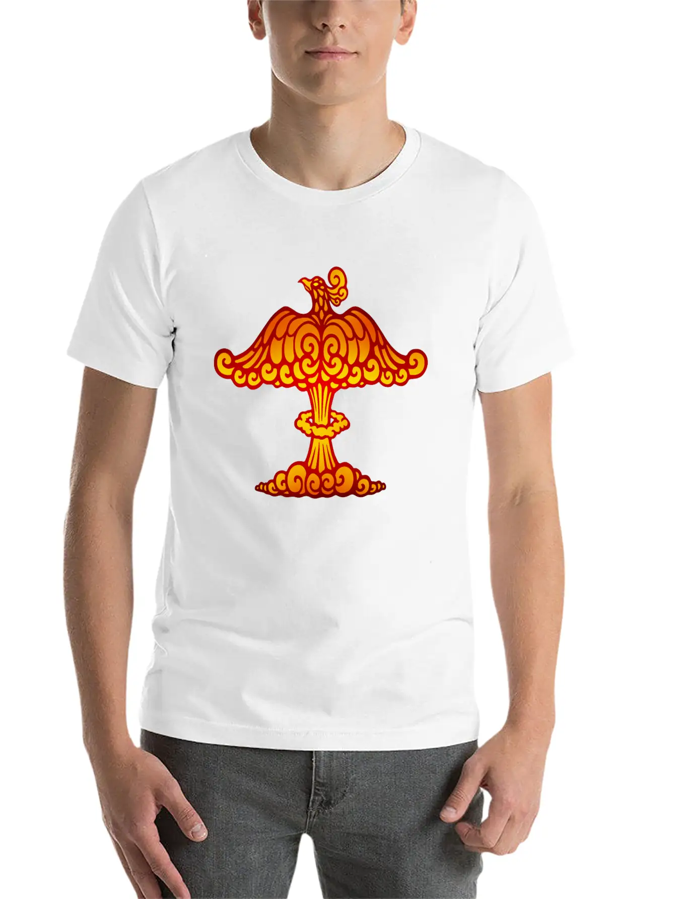 Phoenix Cloud Basic Graphic T-Shirt – Daily Comfort In Soft Cotton