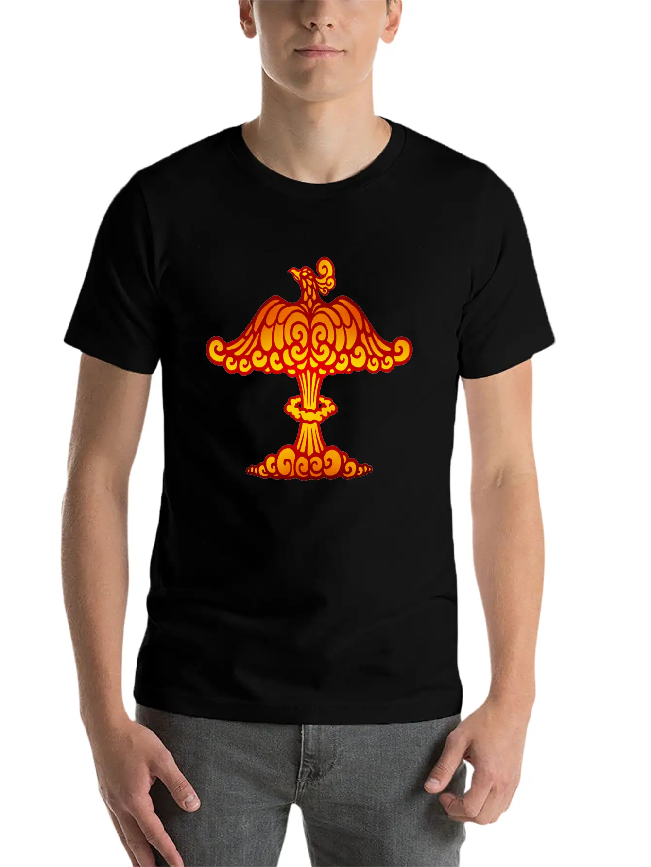 Phoenix Cloud Basic Graphic T-Shirt – Daily Comfort In Soft Cotton