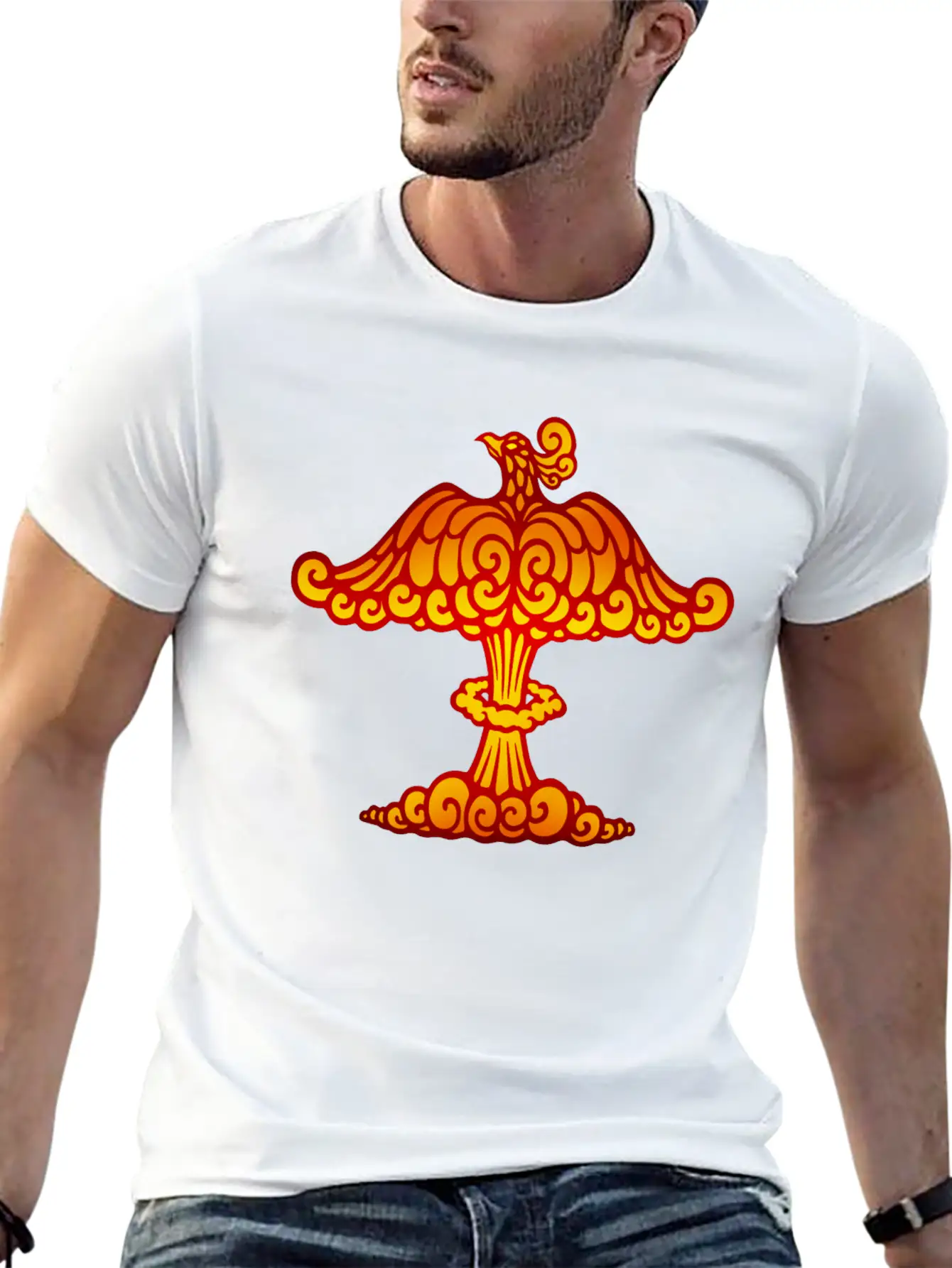 Phoenix Cloud Basic Graphic T-Shirt – Daily Comfort In Soft Cotton