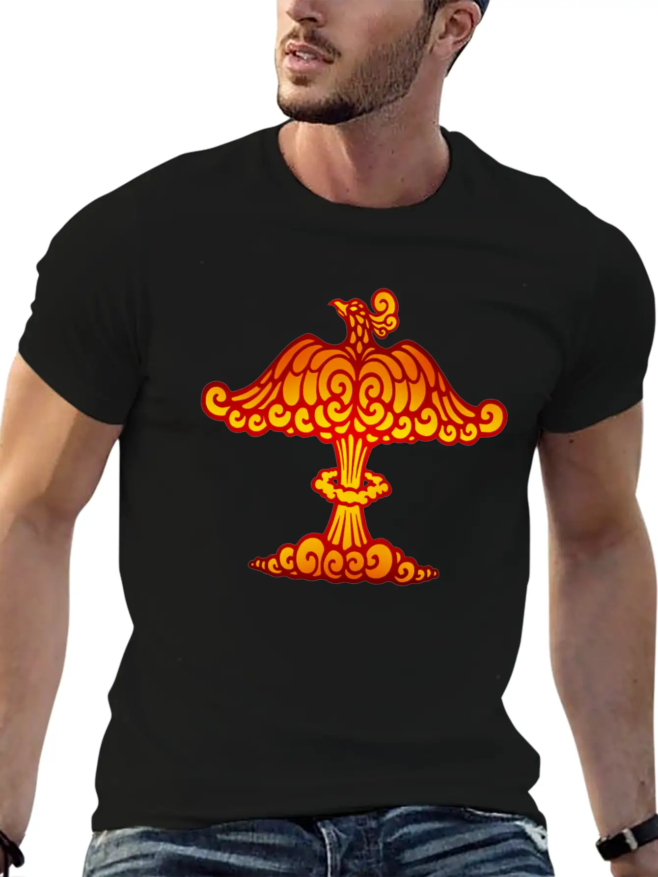 Phoenix Cloud Basic Graphic T-Shirt – Daily Comfort In Soft Cotton