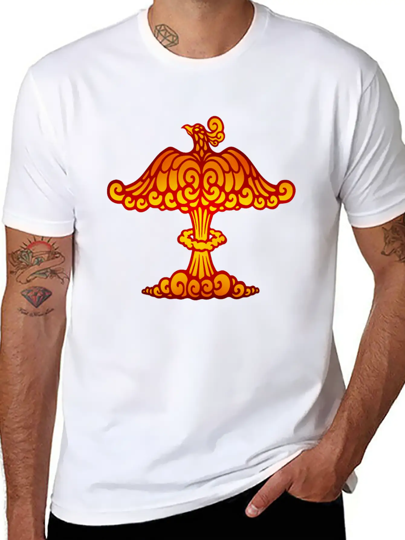Phoenix Cloud Basic Graphic T-Shirt – Daily Comfort In Soft Cotton