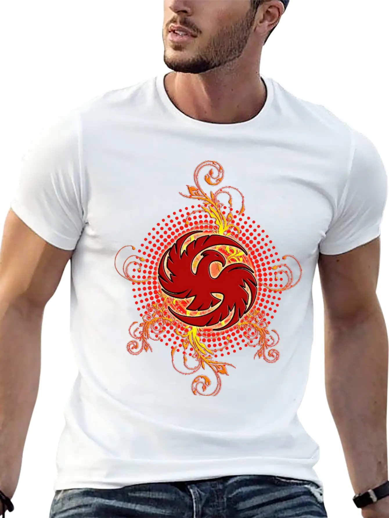 Phoenix Comfortable Minimalist Graphic Tee – Summer Style Essential