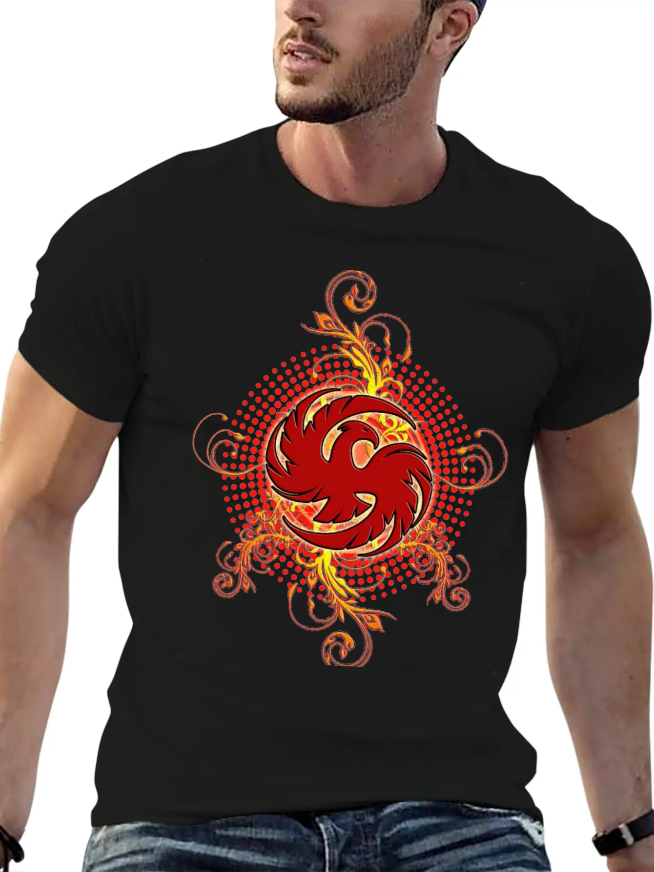 Phoenix Comfortable Minimalist Graphic Tee – Summer Style Essential