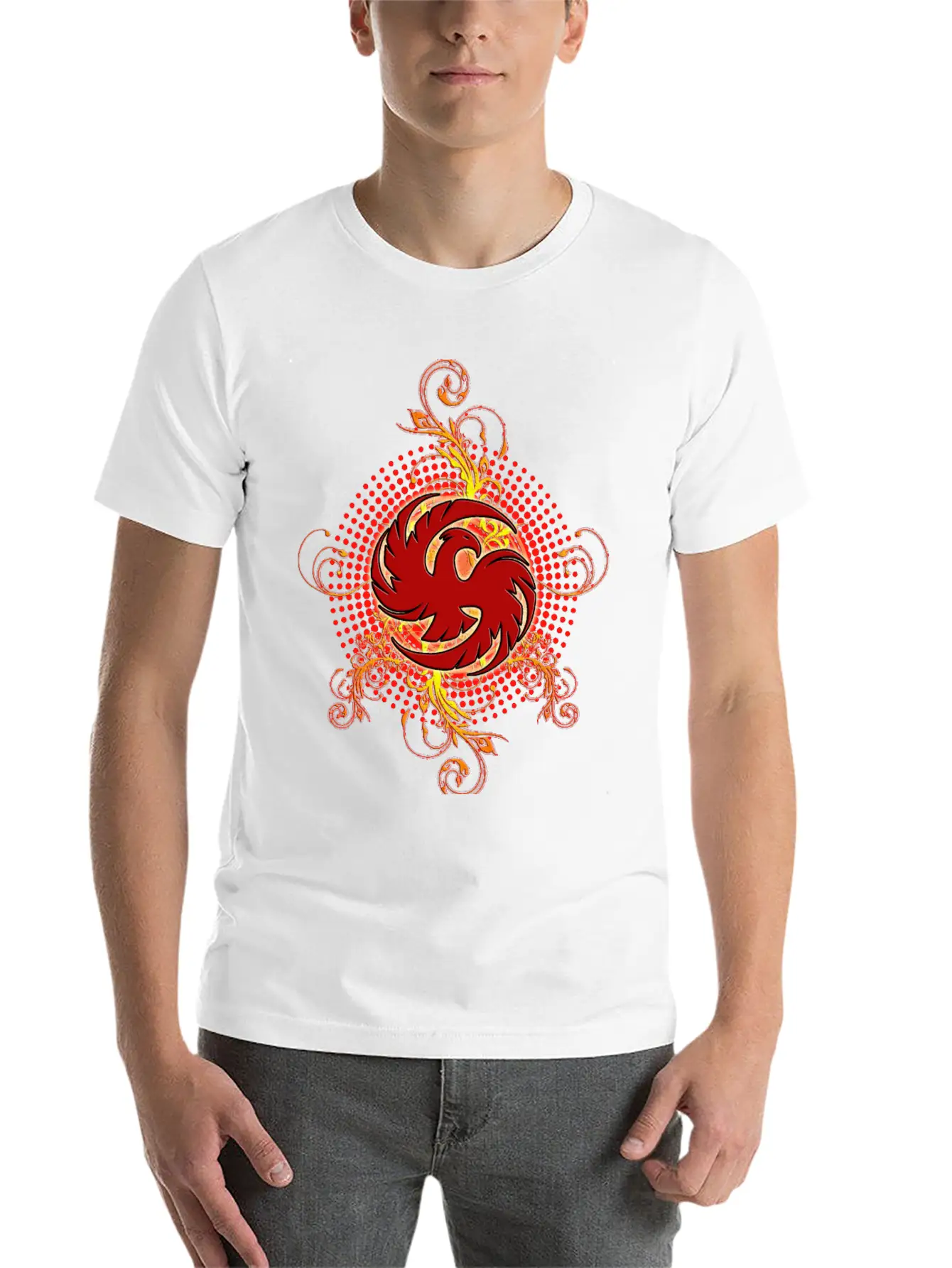 Phoenix Comfortable Minimalist Graphic Tee – Summer Style Essential