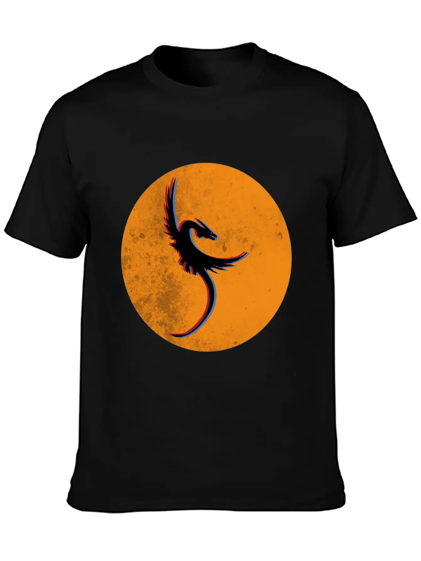 Phoenix - Rises From The Ashes In 3D 80th Look Basic Graphic T-Shirt – Daily Comfort In Soft Cotton