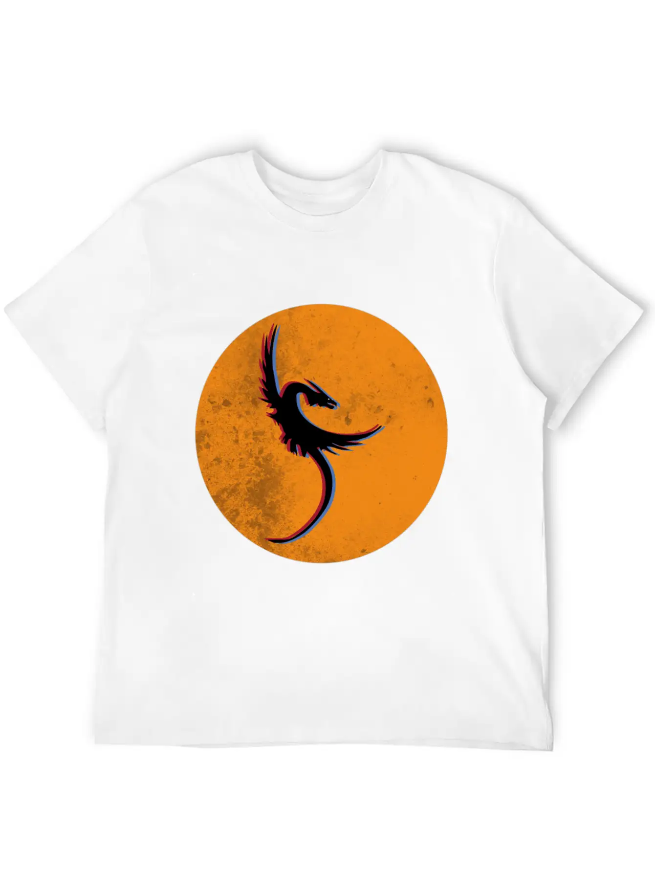 Phoenix - Rises From The Ashes In 3D 80th Look Basic Graphic T-Shirt – Daily Comfort In Soft Cotton