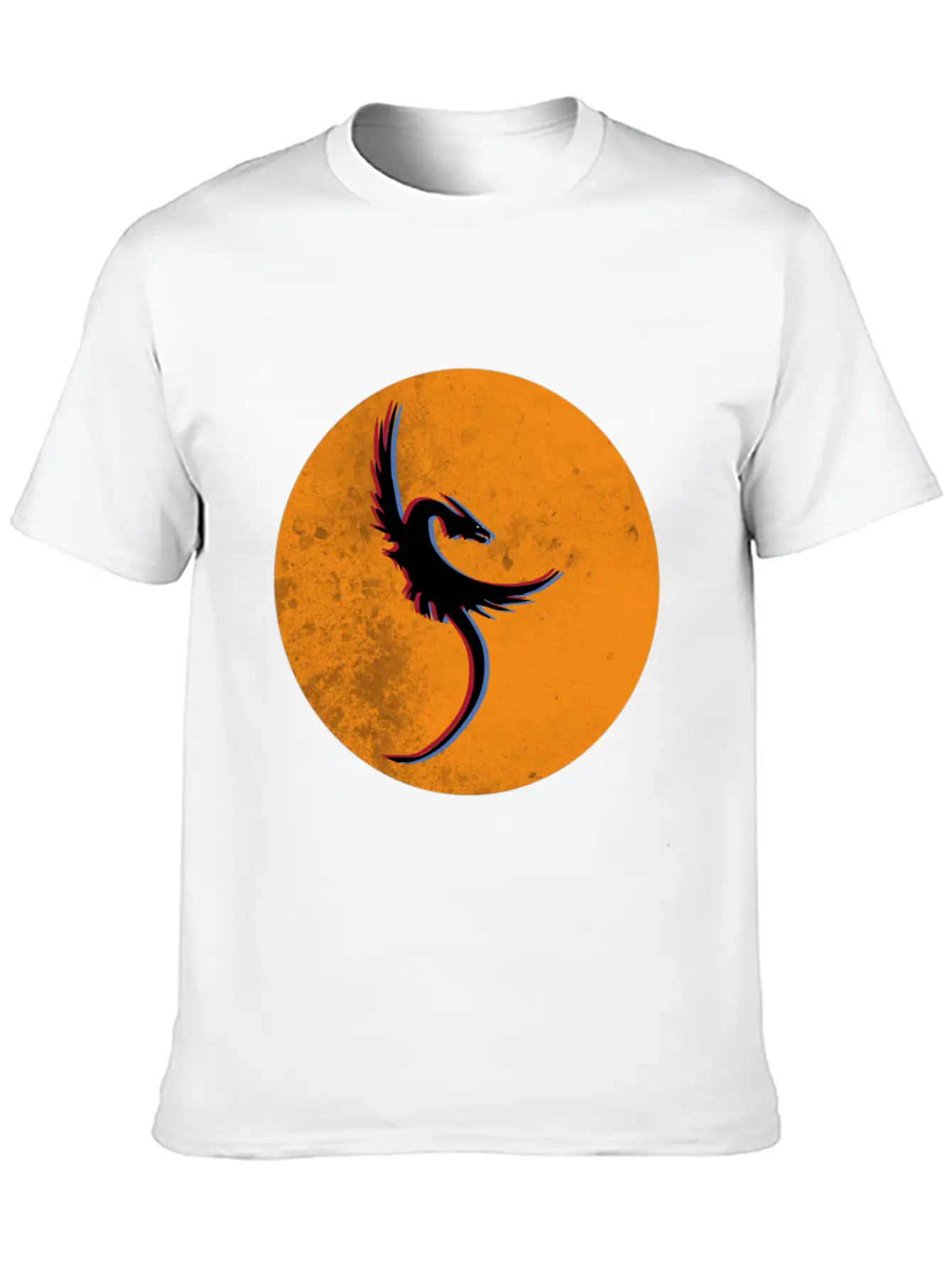 Phoenix - Rises From The Ashes In 3D 80th Look Basic Graphic T-Shirt – Daily Comfort In Soft Cotton