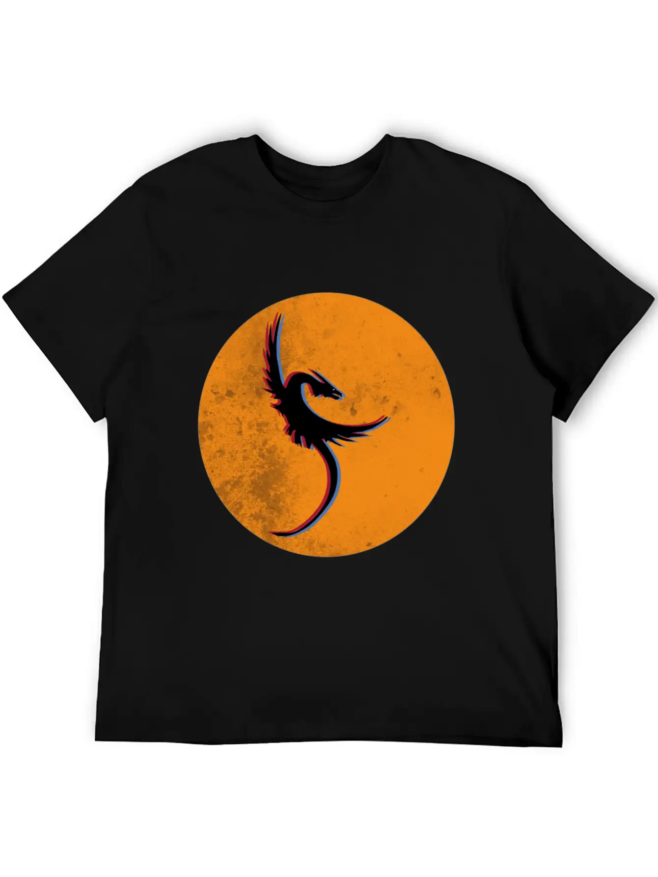 Phoenix - Rises From The Ashes In 3D 80th Look Basic Graphic T-Shirt – Daily Comfort In Soft Cotton