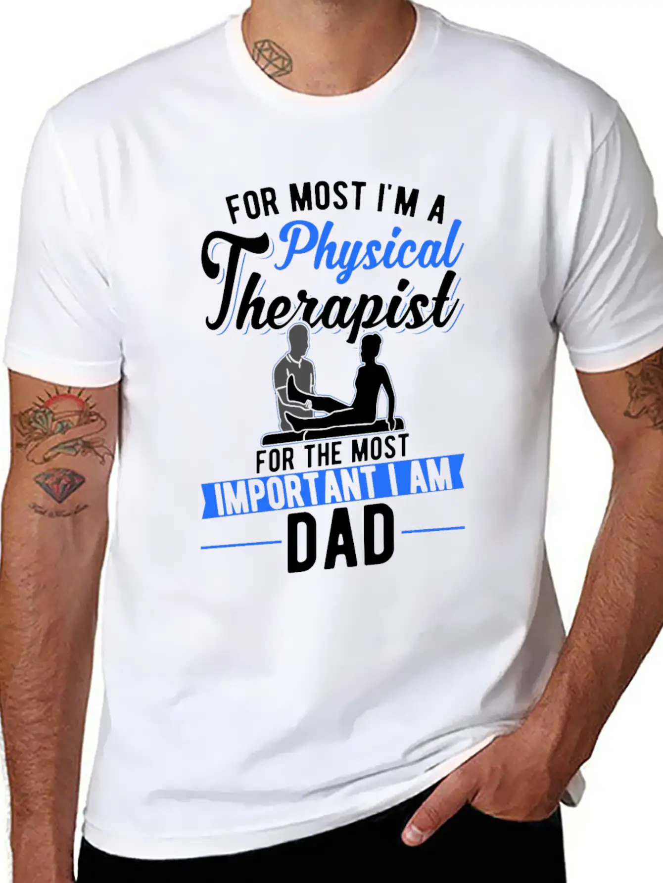 Physiotherapist Father Physiotherapy Papa Physio Comfortable Minimalist Graphic Tee – Summer Style Essential