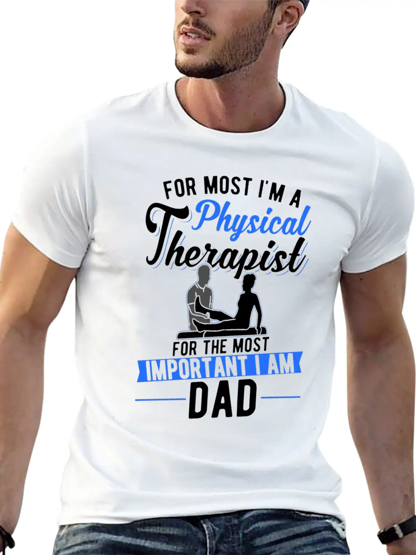 Physiotherapist Father Physiotherapy Papa Physio Comfortable Minimalist Graphic Tee – Summer Style Essential