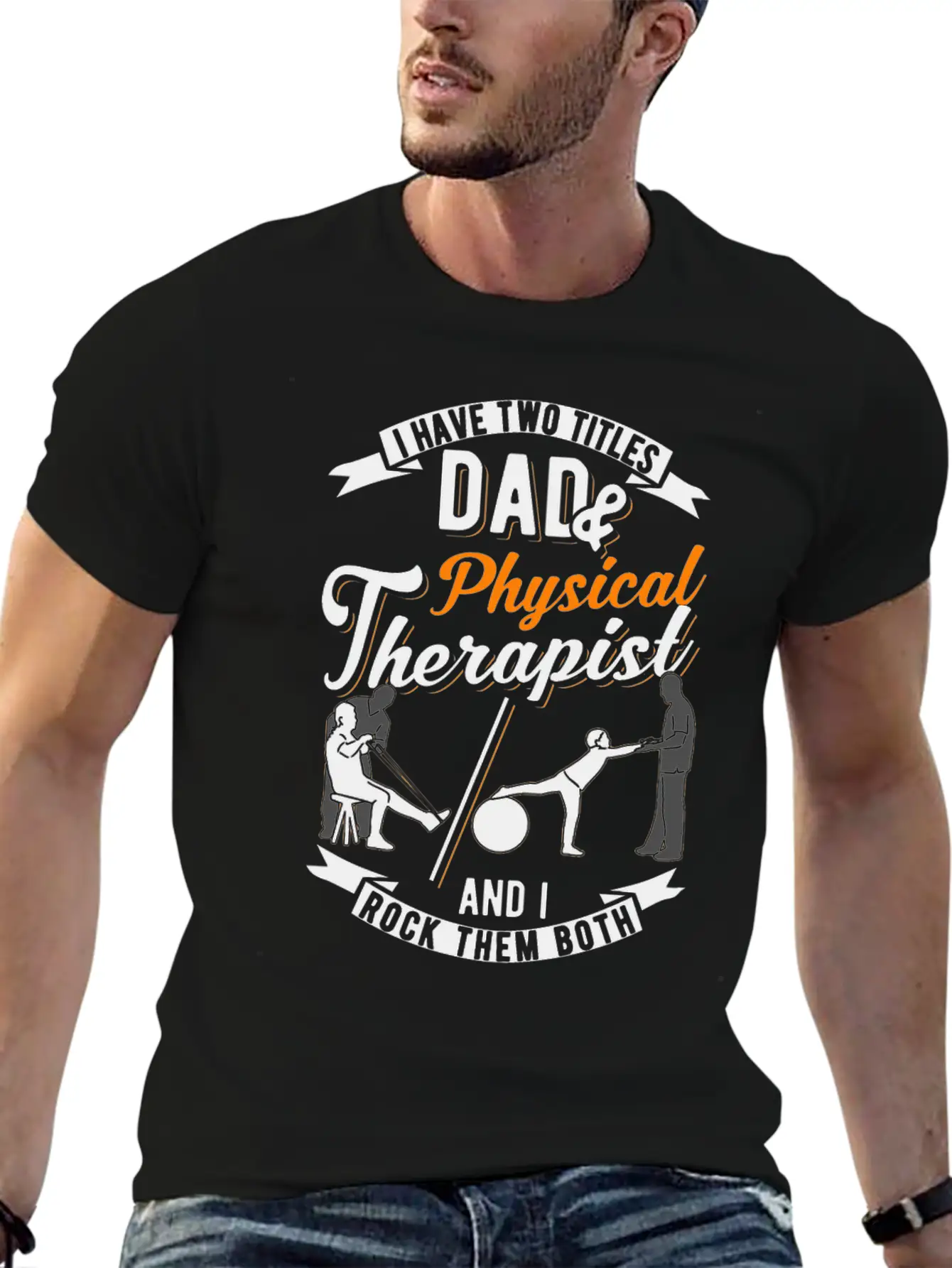 Physiotherapist Father Physiotherapy Papa Physio Stylish Everyday T-Shirt – Unisex Basic Cotton Tee