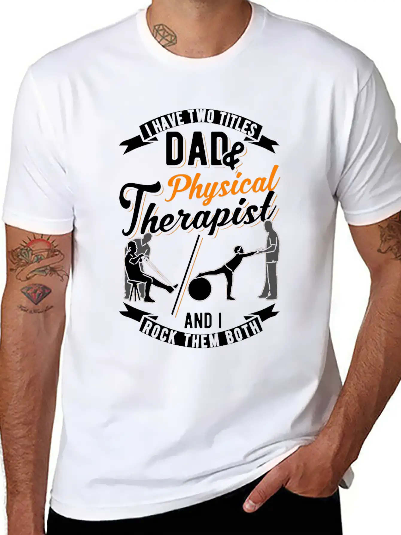 Physiotherapist Father Physiotherapy Papa Physio Stylish Everyday T-Shirt – Unisex Basic Cotton Tee