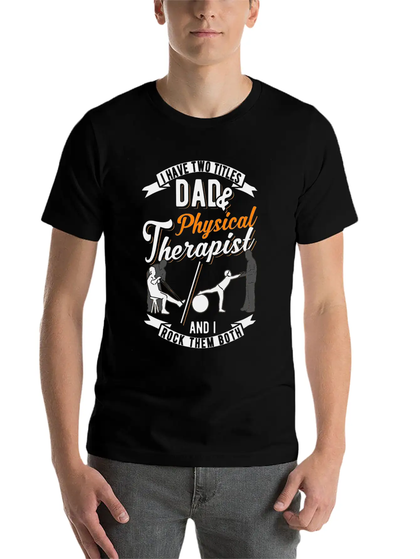 Physiotherapist Father Physiotherapy Papa Physio Stylish Everyday T-Shirt – Unisex Basic Cotton Tee