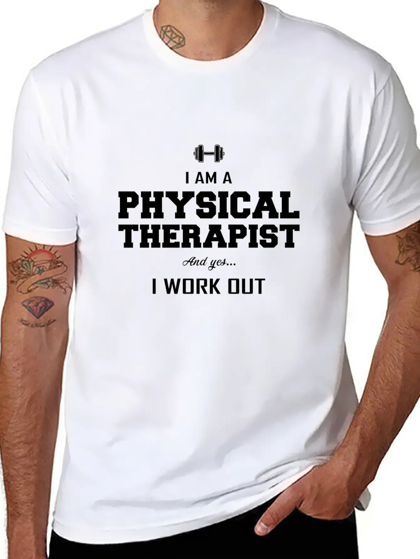 Physiotherapy Physiotherapist Gift Saying Funny Stylish Everyday T-Shirt – Unisex Basic Cotton Tee