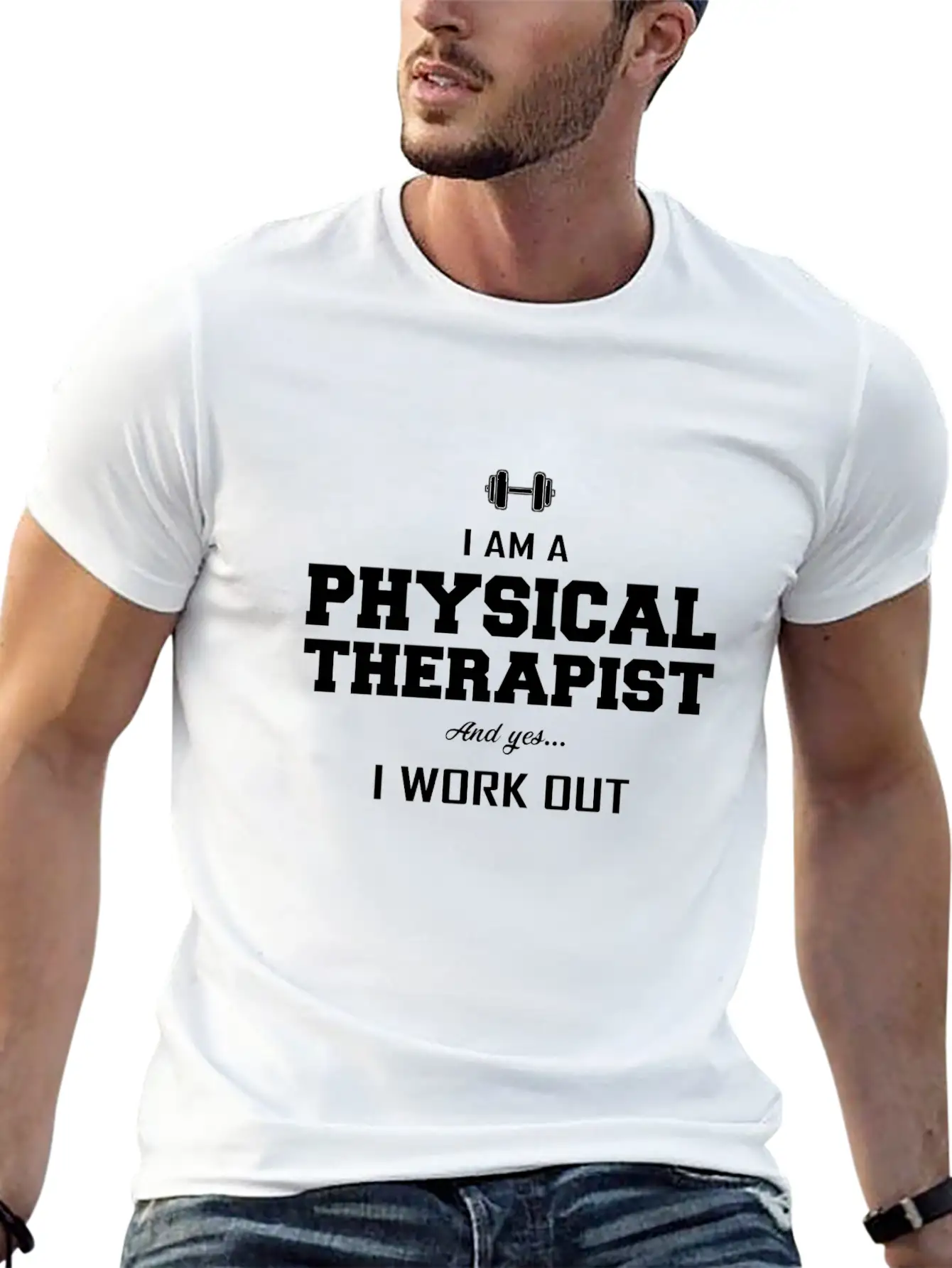 Physiotherapy Physiotherapist Gift Saying Funny Stylish Everyday T-Shirt – Unisex Basic Cotton Tee