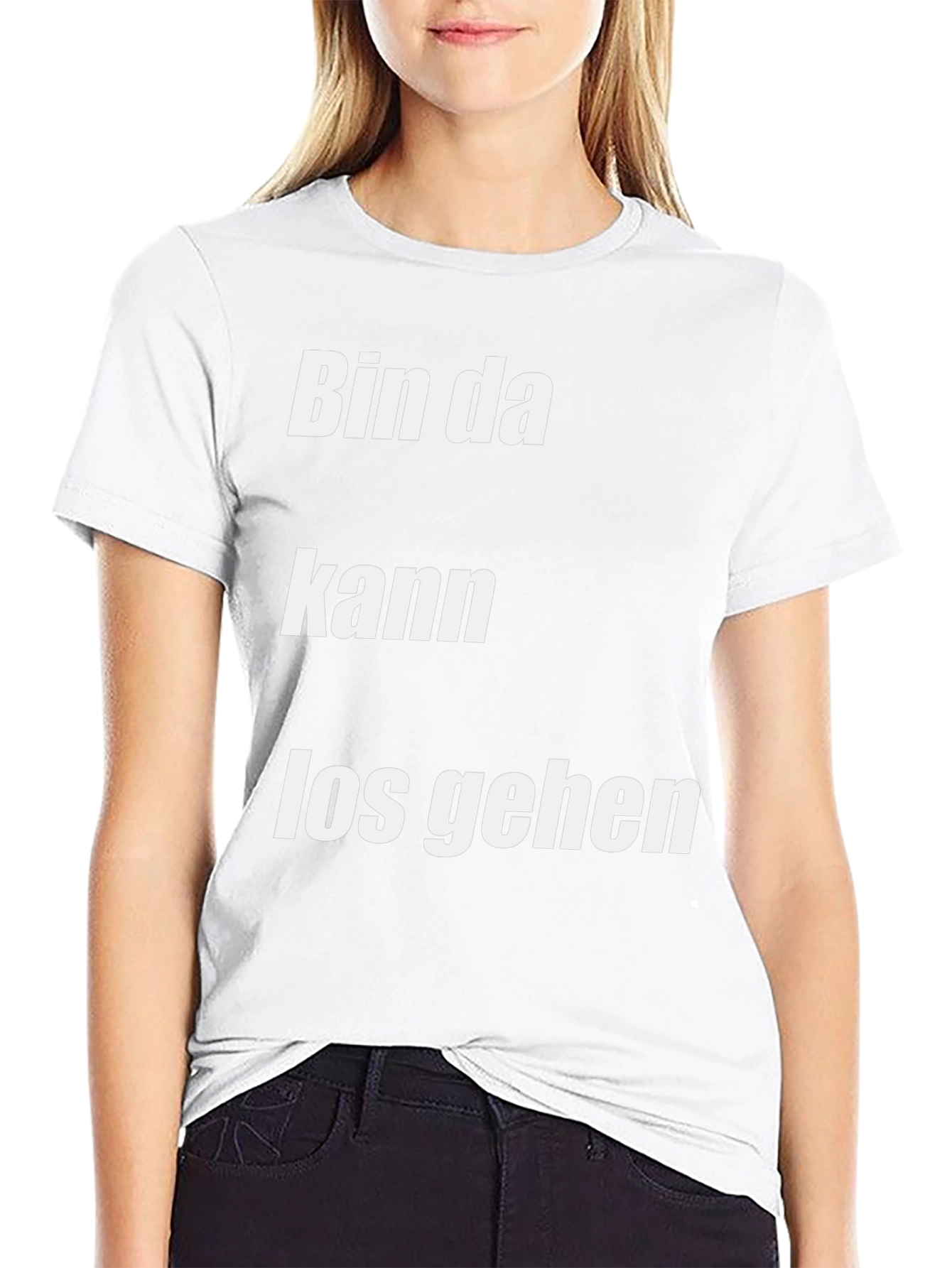 Bin Da Kann Los Gehen Black T-Shirt