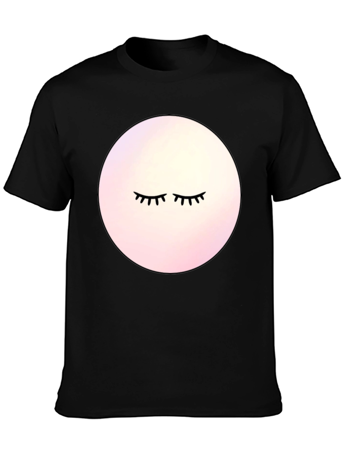 Eyelash Graphic Black T-Shirt
