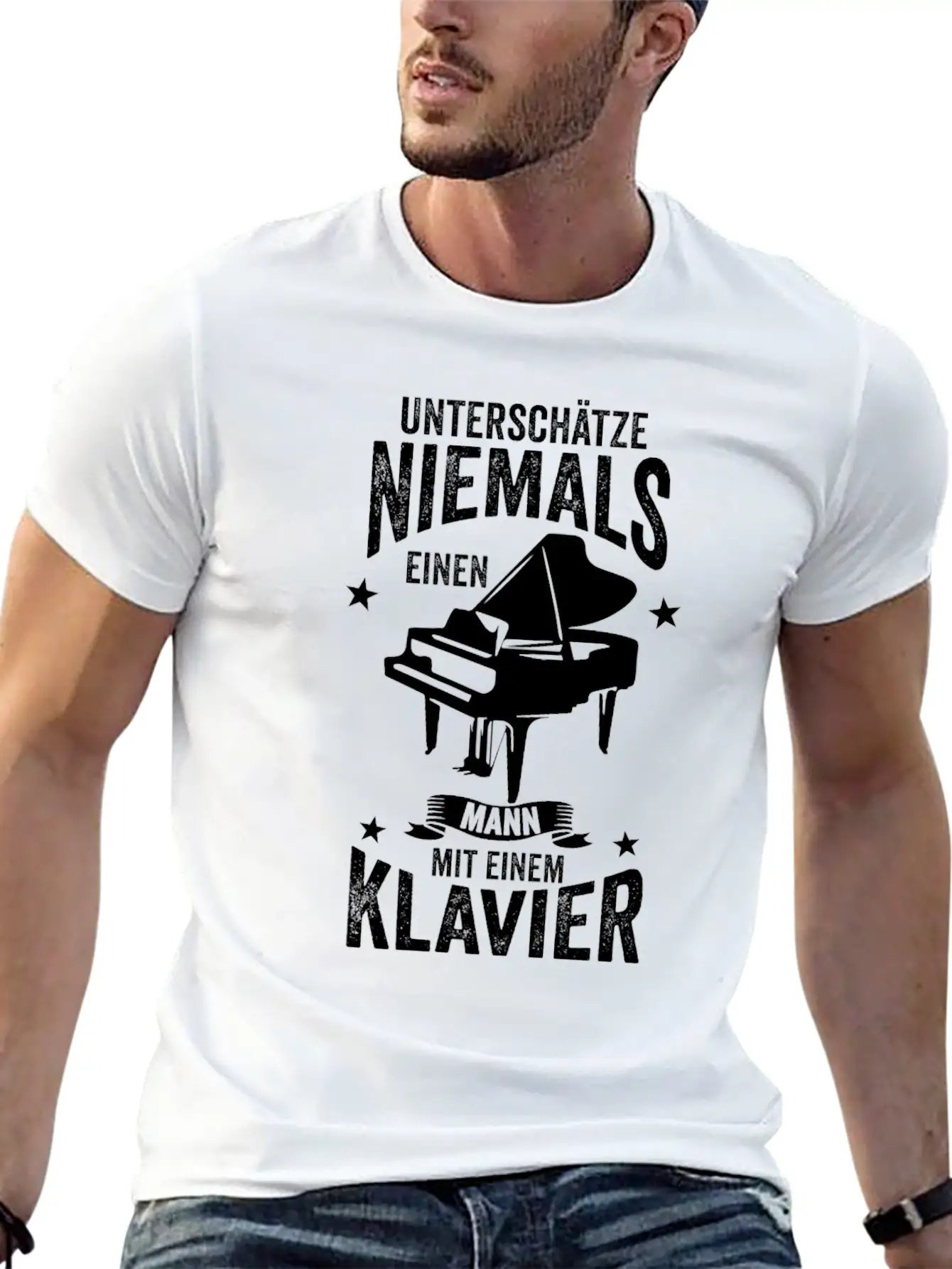Piano Band Stylish Everyday T-Shirt – Unisex Basic Cotton Tee