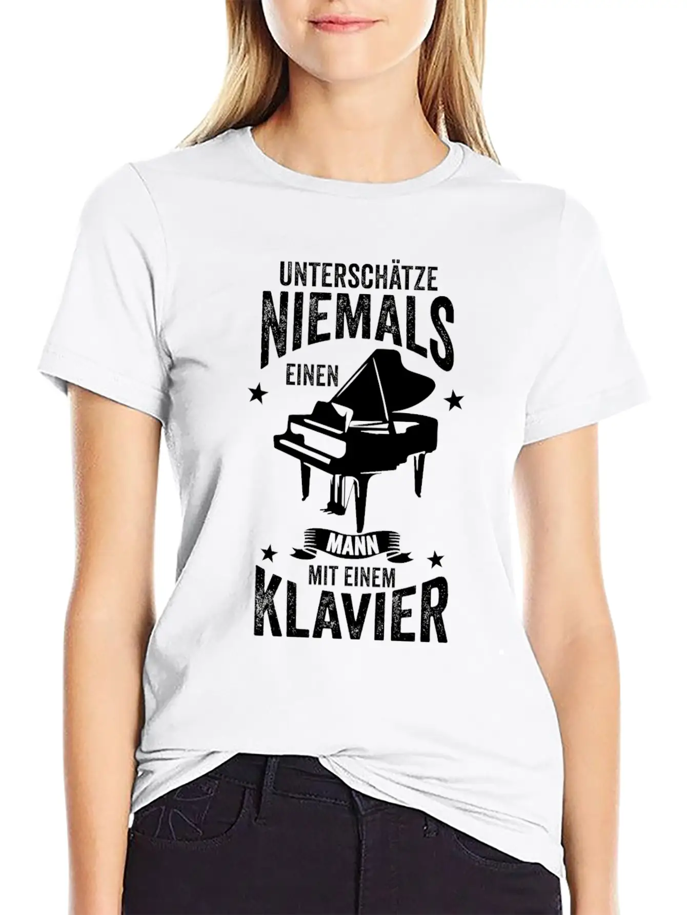 Piano Band Stylish Everyday T-Shirt – Unisex Basic Cotton Tee