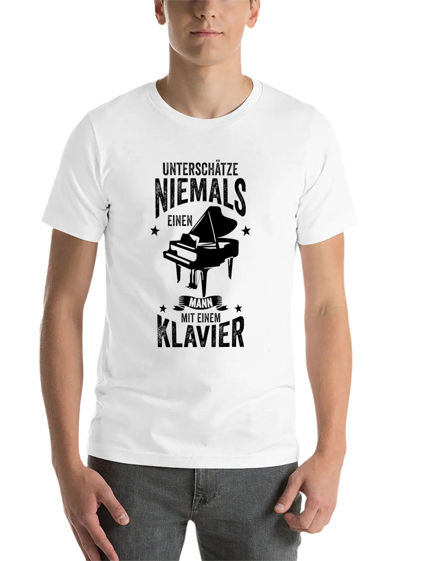 Piano Band Stylish Everyday T-Shirt – Unisex Basic Cotton Tee