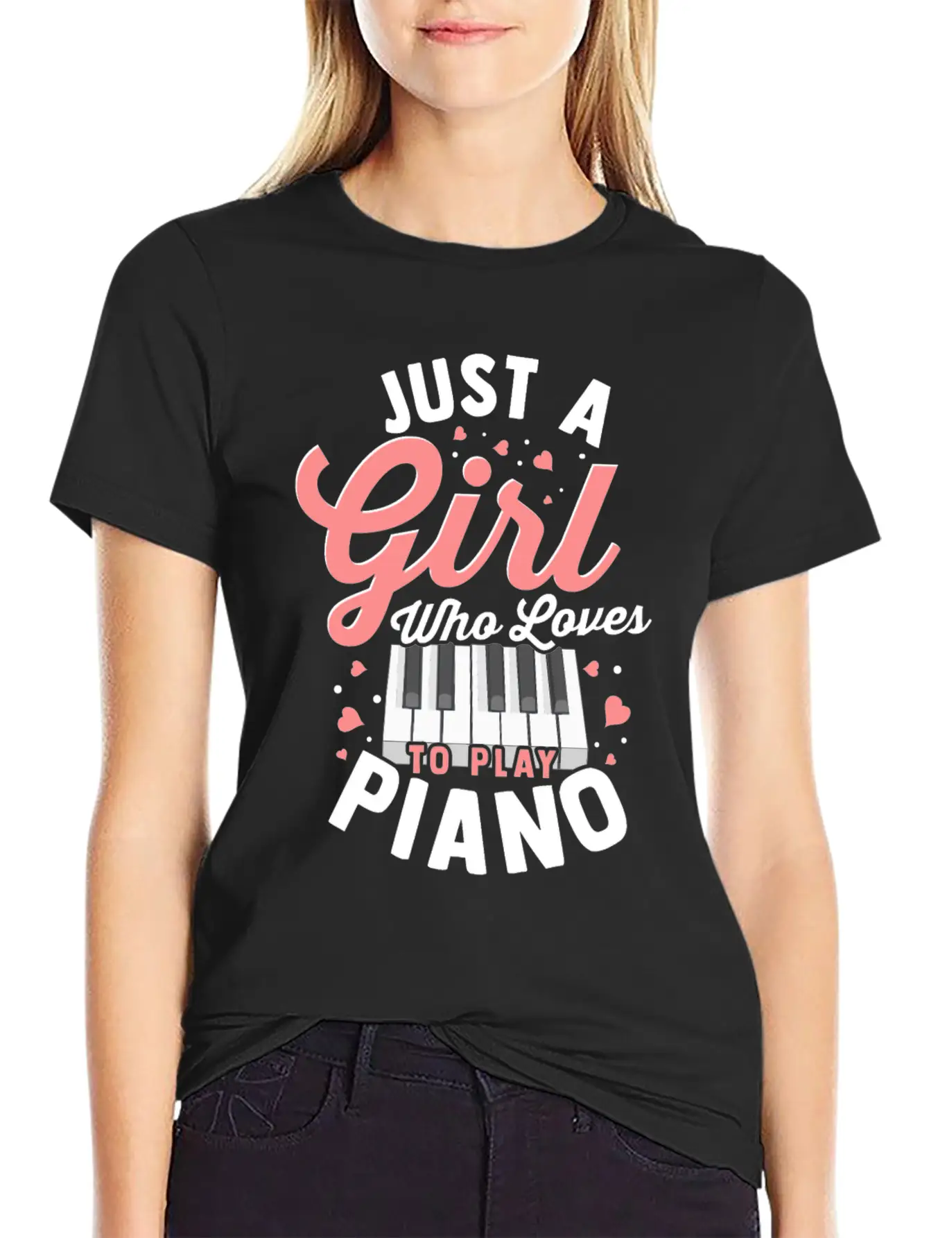 Piano Comfortable Minimalist Graphic Tee – Summer Style Essential