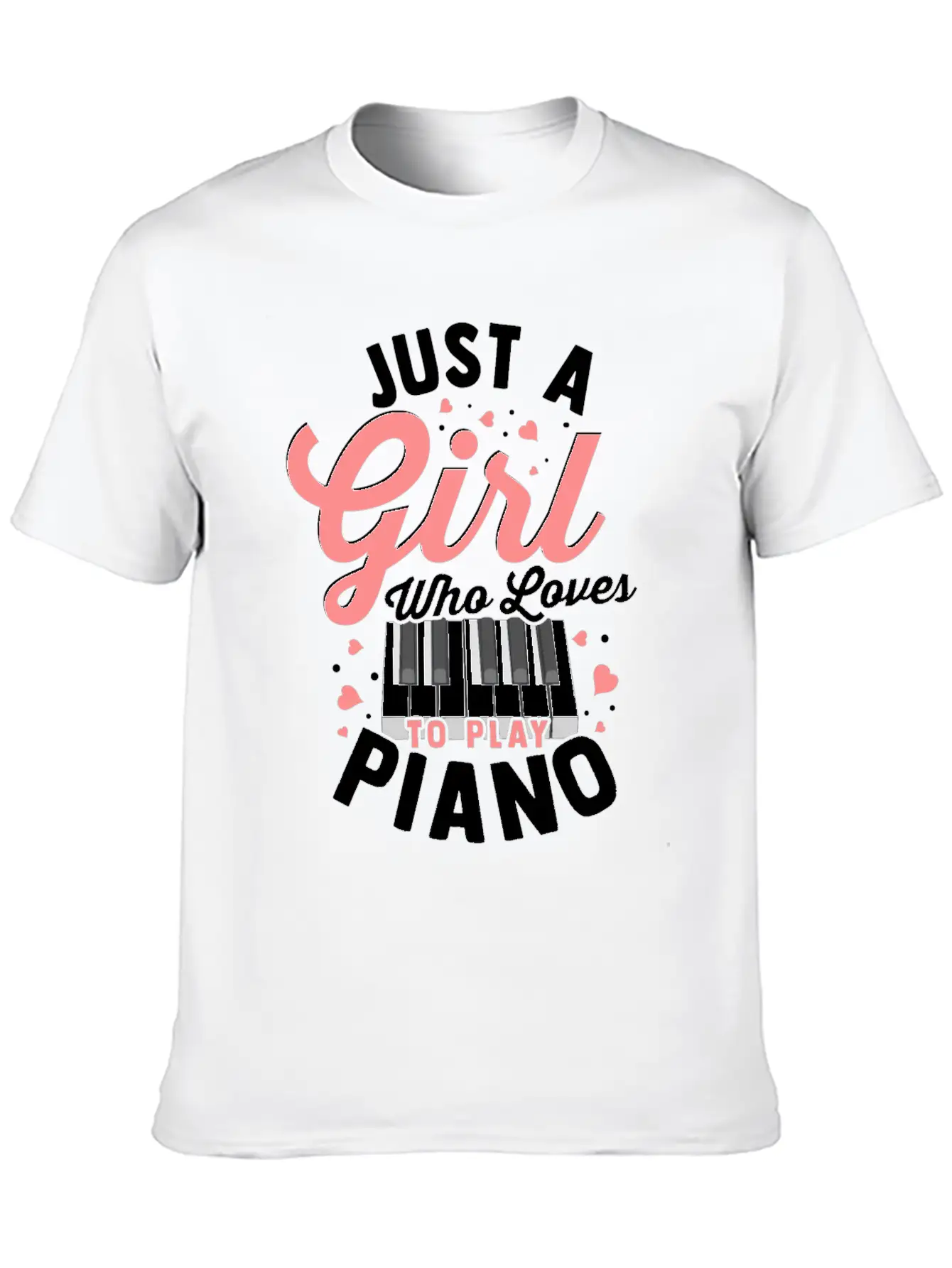 Piano Comfortable Minimalist Graphic Tee – Summer Style Essential