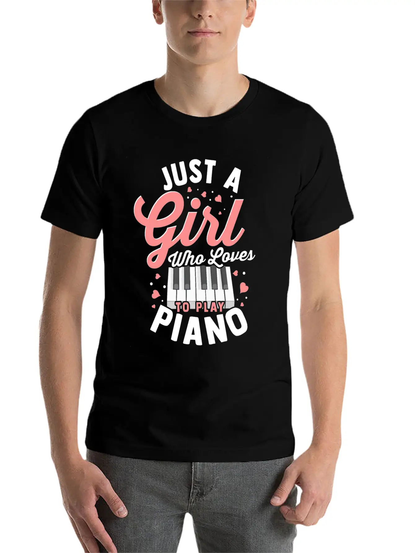 Piano Comfortable Minimalist Graphic Tee – Summer Style Essential
