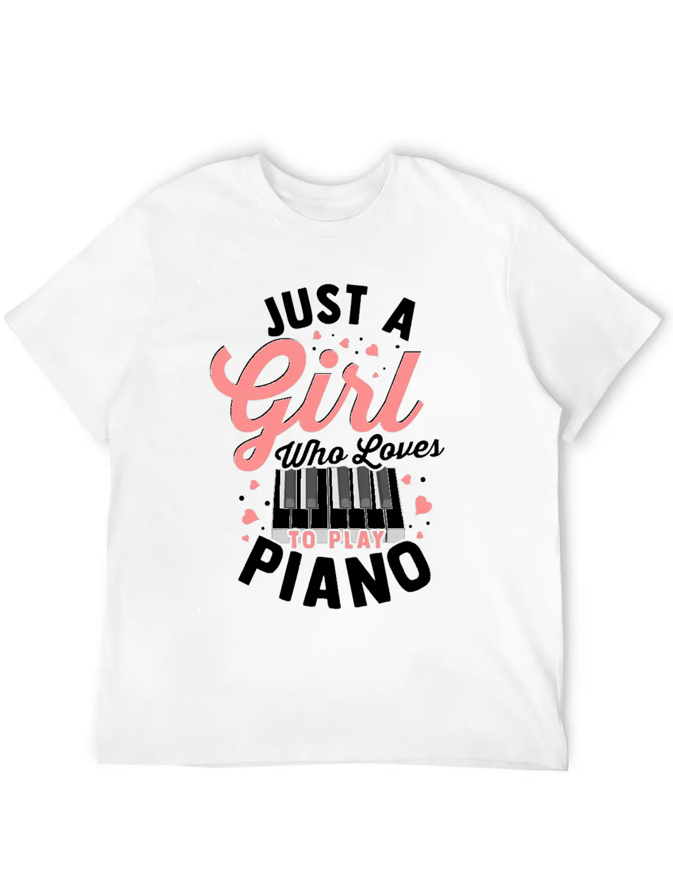 Piano Comfortable Minimalist Graphic Tee – Summer Style Essential