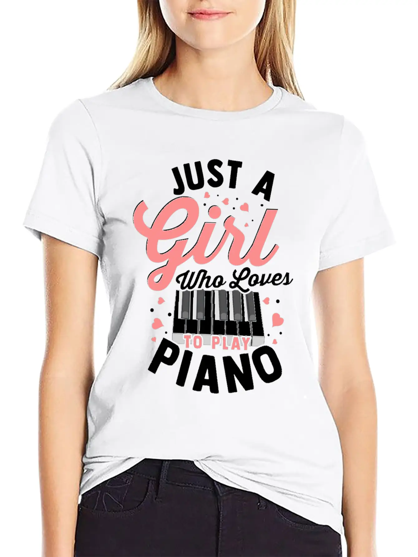 Piano Comfortable Minimalist Graphic Tee – Summer Style Essential