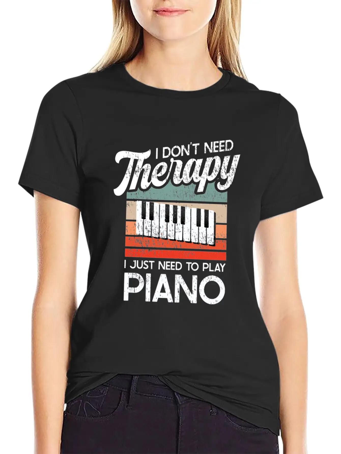 Piano For A Pianist Comfortable Minimalist Graphic Tee – Summer Style Essential