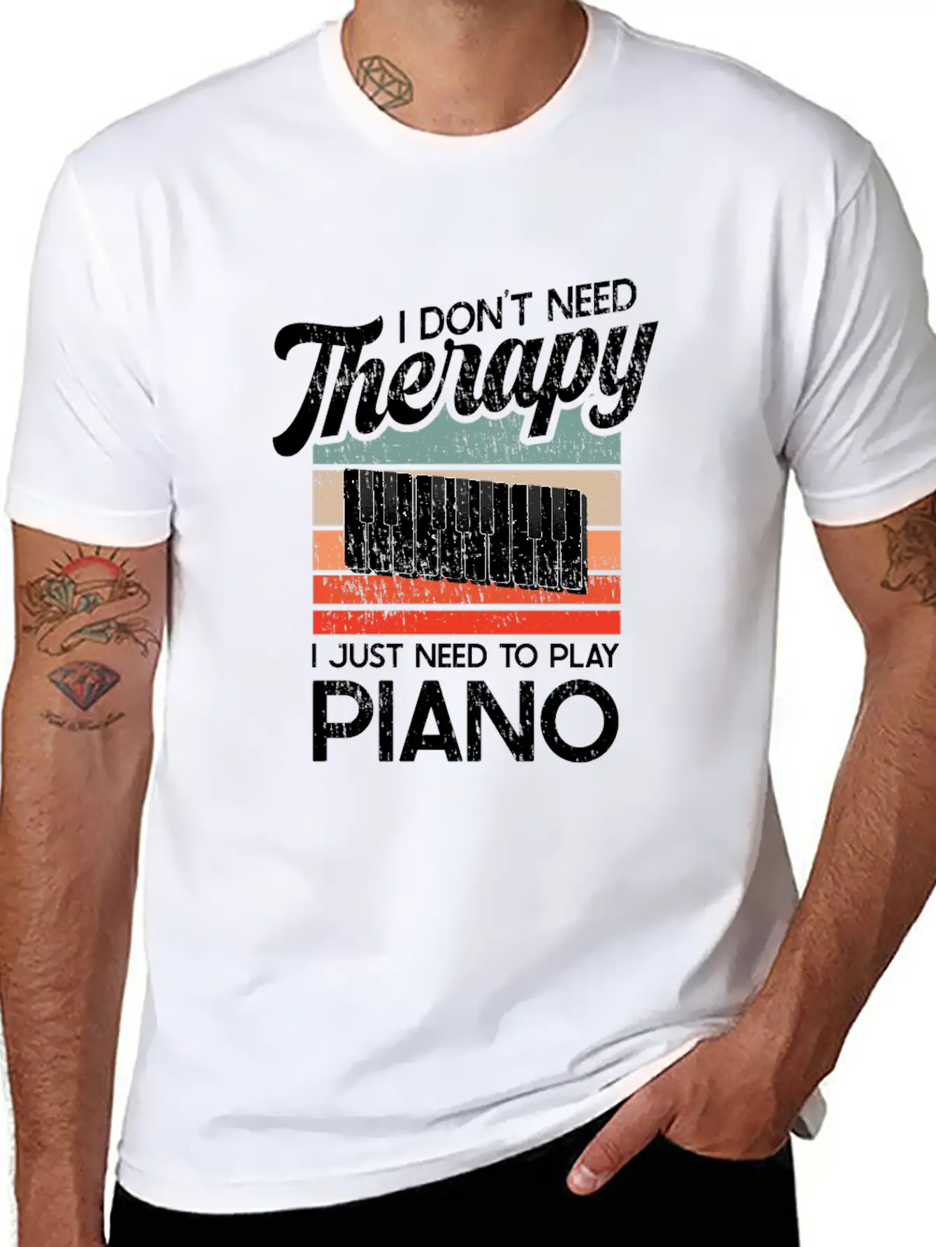 Piano For A Pianist Comfortable Minimalist Graphic Tee – Summer Style Essential