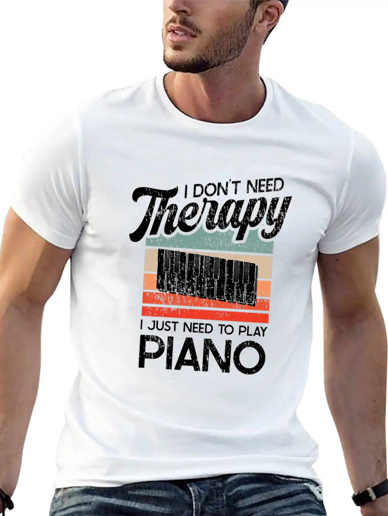 Piano For A Pianist Comfortable Minimalist Graphic Tee – Summer Style Essential