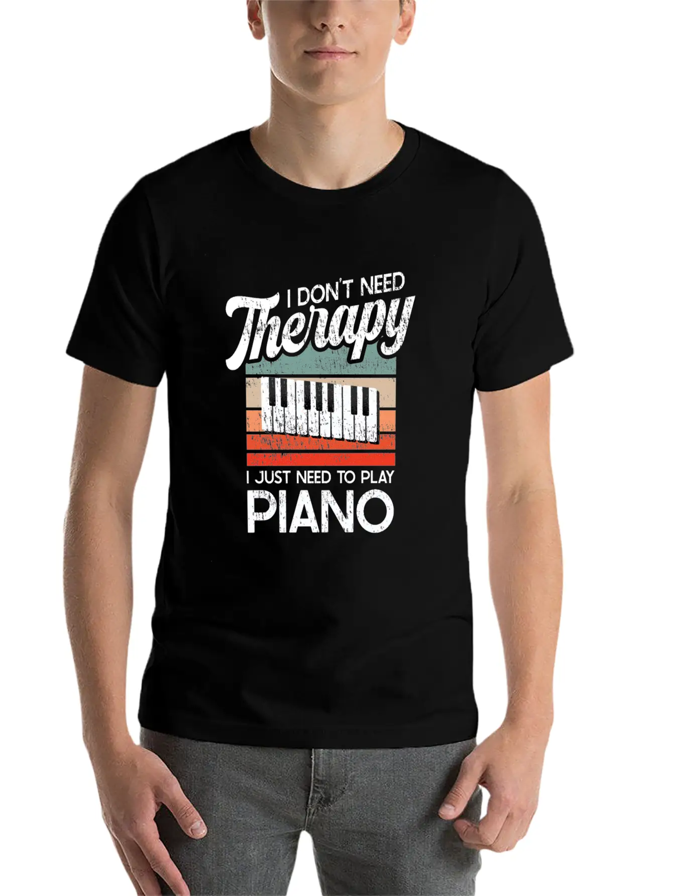 Piano For A Pianist Comfortable Minimalist Graphic Tee – Summer Style Essential