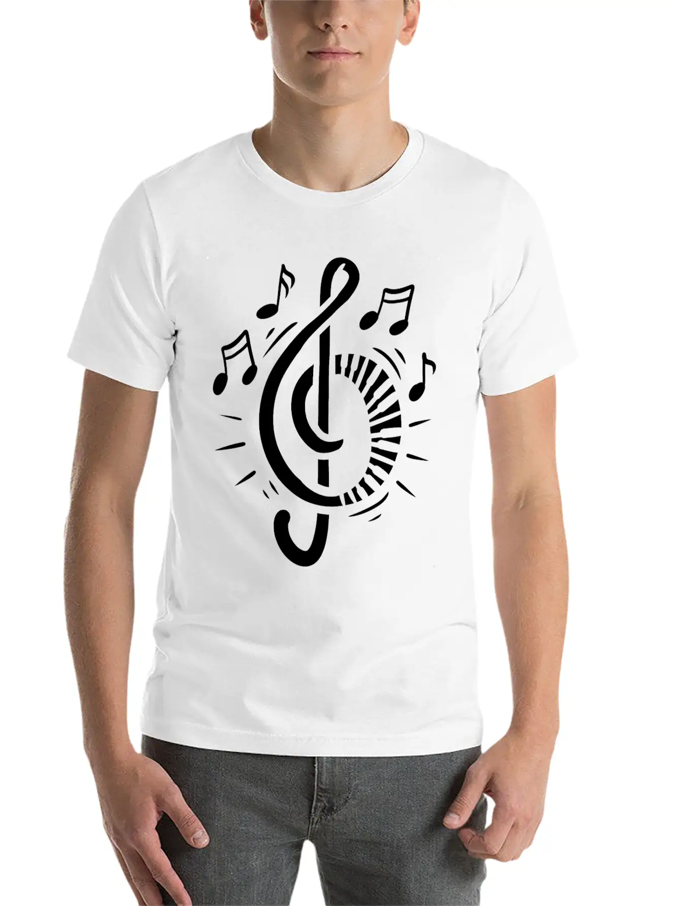 Piano Pianist Musician Music Clef Keyboard Comfortable Minimalist Graphic Tee – Summer Style Essential