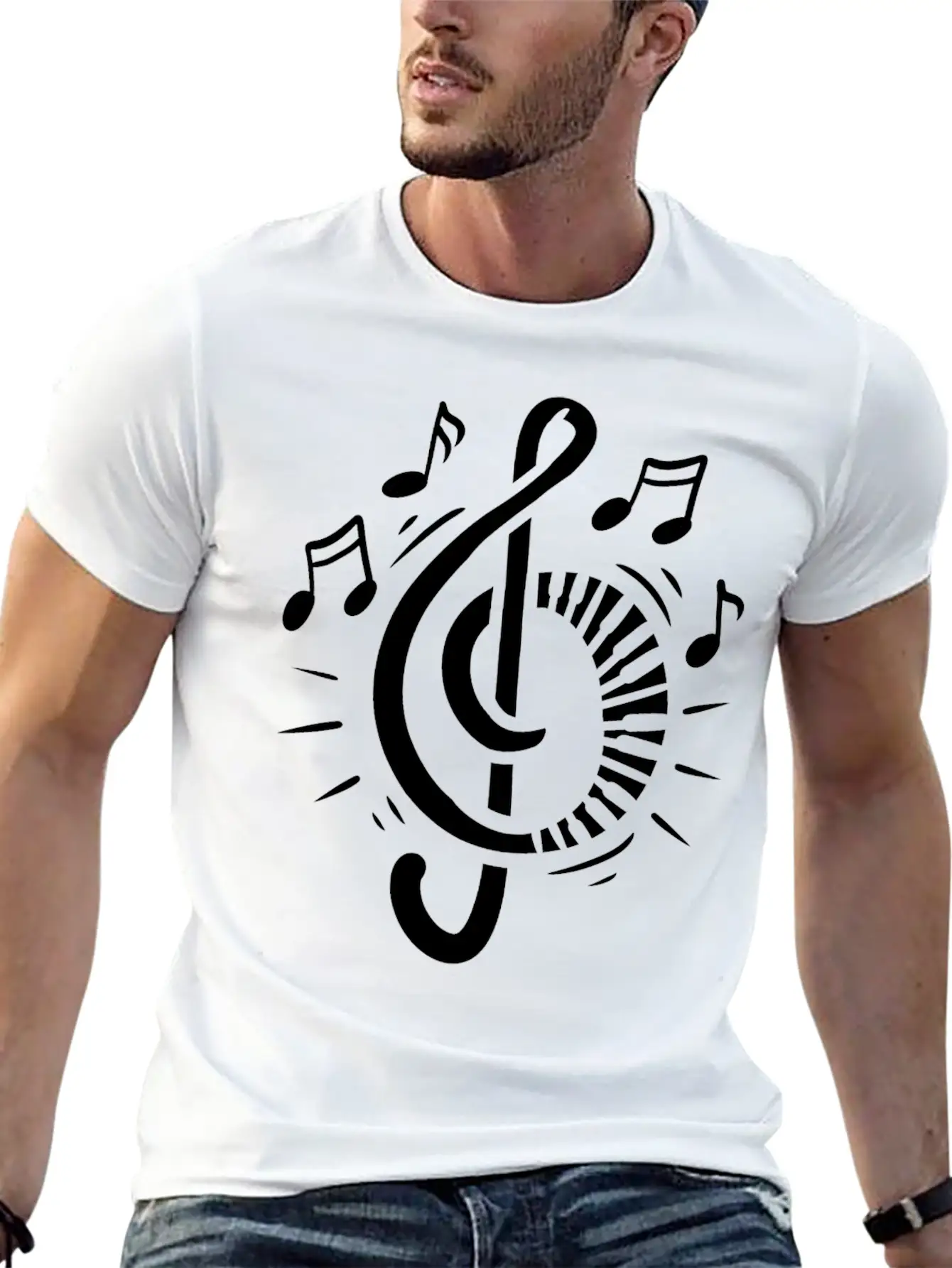 Piano Pianist Musician Music Clef Keyboard Comfortable Minimalist Graphic Tee – Summer Style Essential