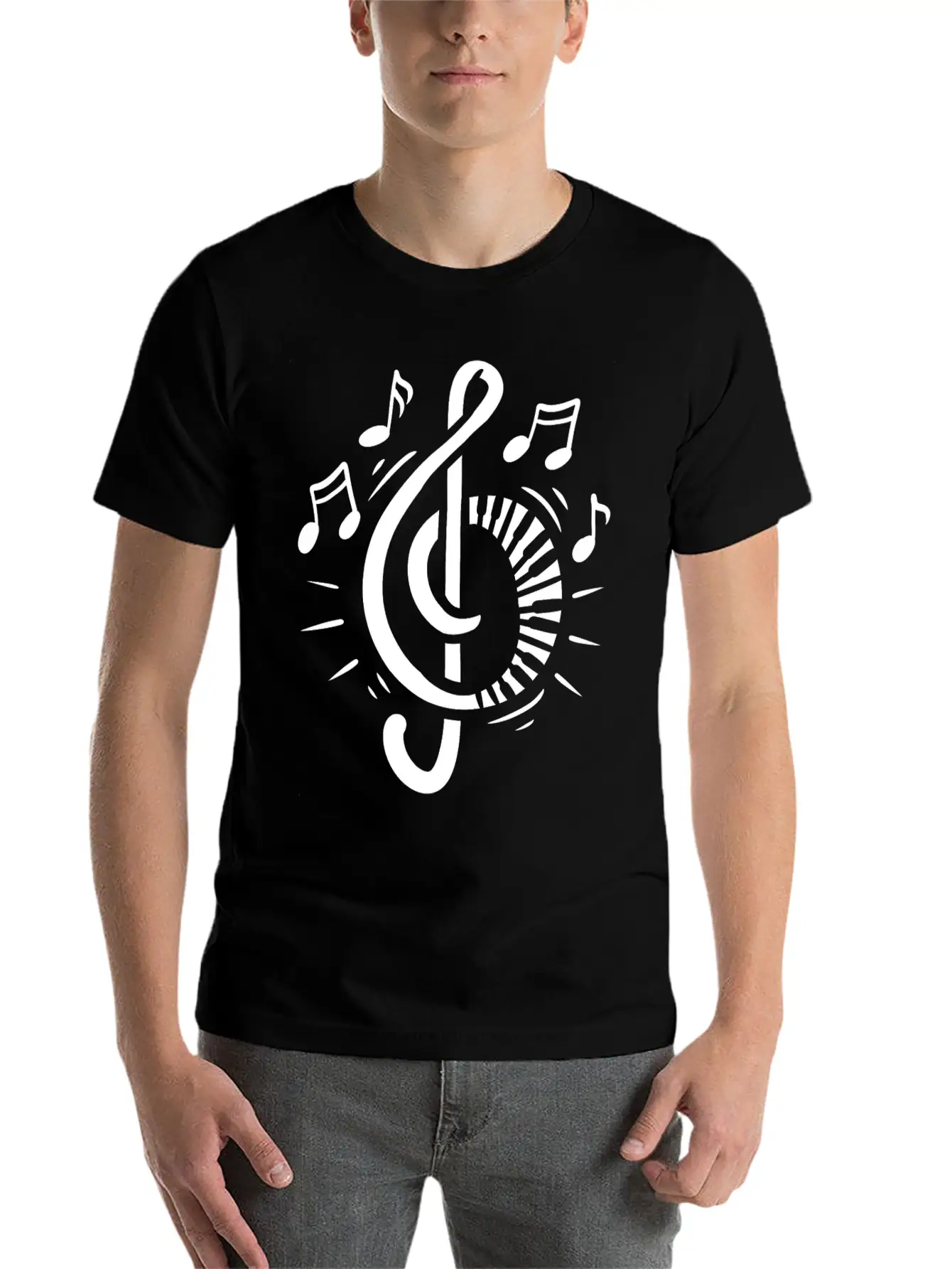 Piano Pianist Musician Music Clef Keyboard Comfortable Minimalist Graphic Tee – Summer Style Essential