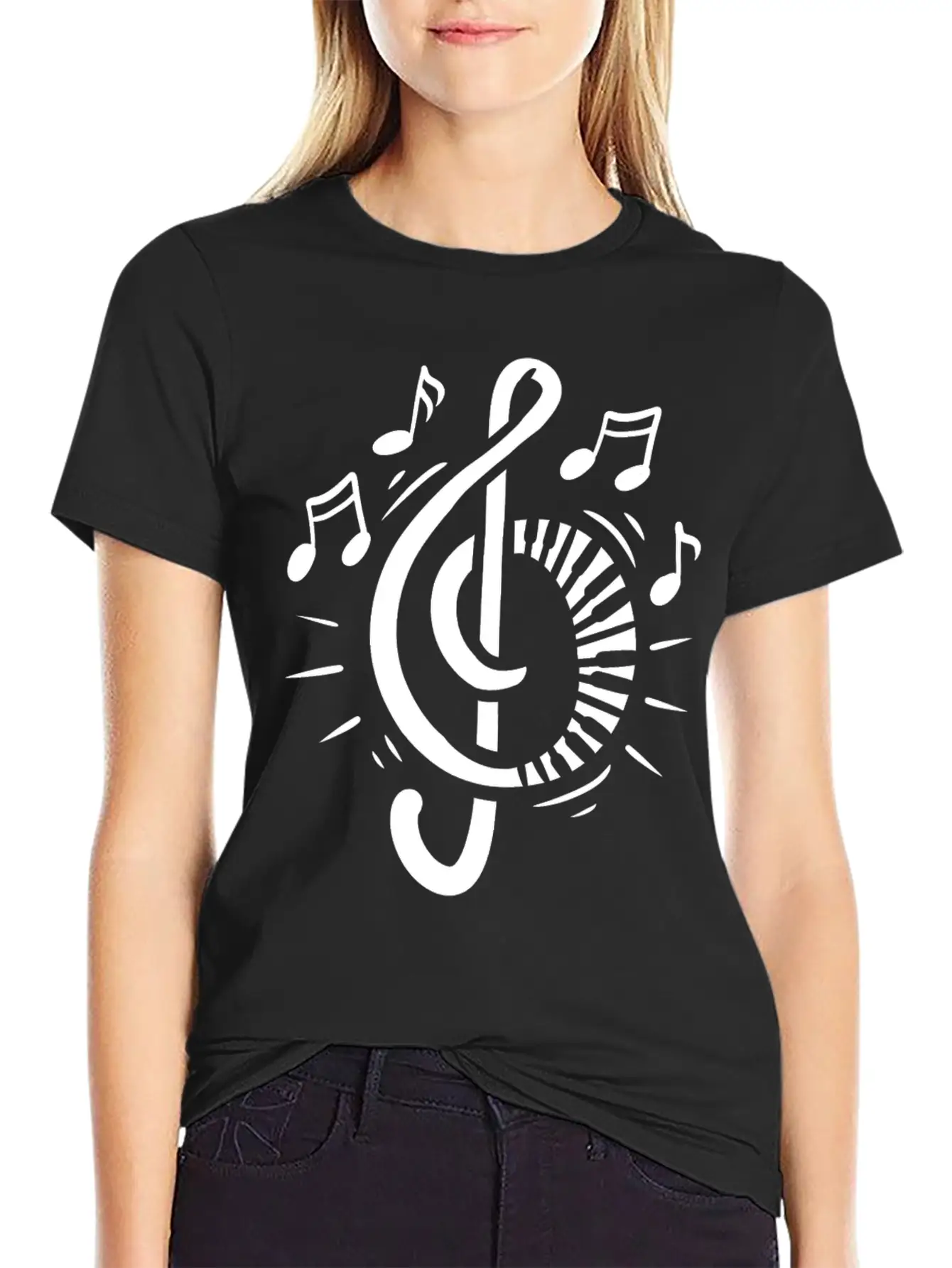 Piano Pianist Musician Music Clef Keyboard Comfortable Minimalist Graphic Tee – Summer Style Essential