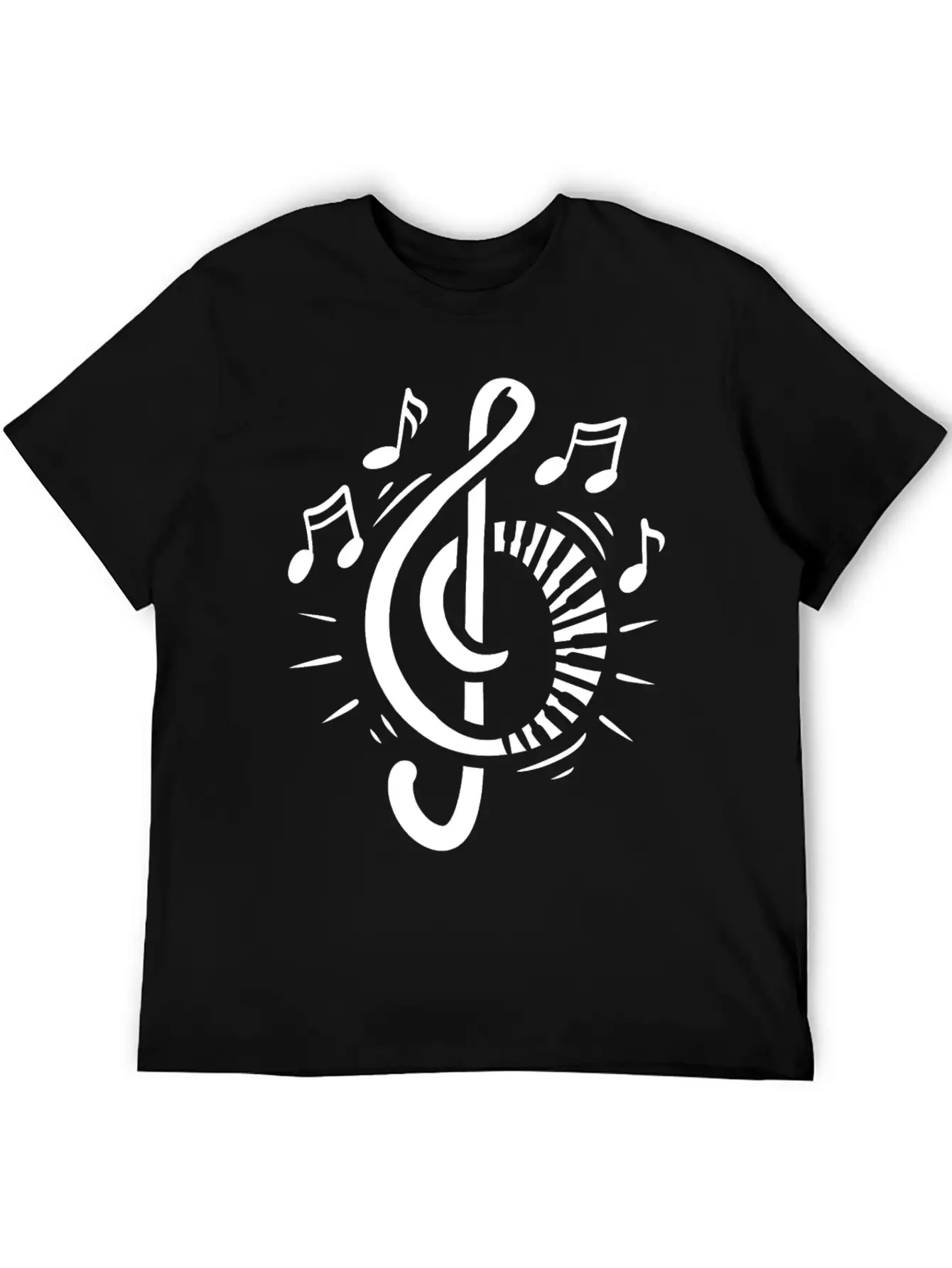 Piano Pianist Musician Music Clef Keyboard Comfortable Minimalist Graphic Tee – Summer Style Essential