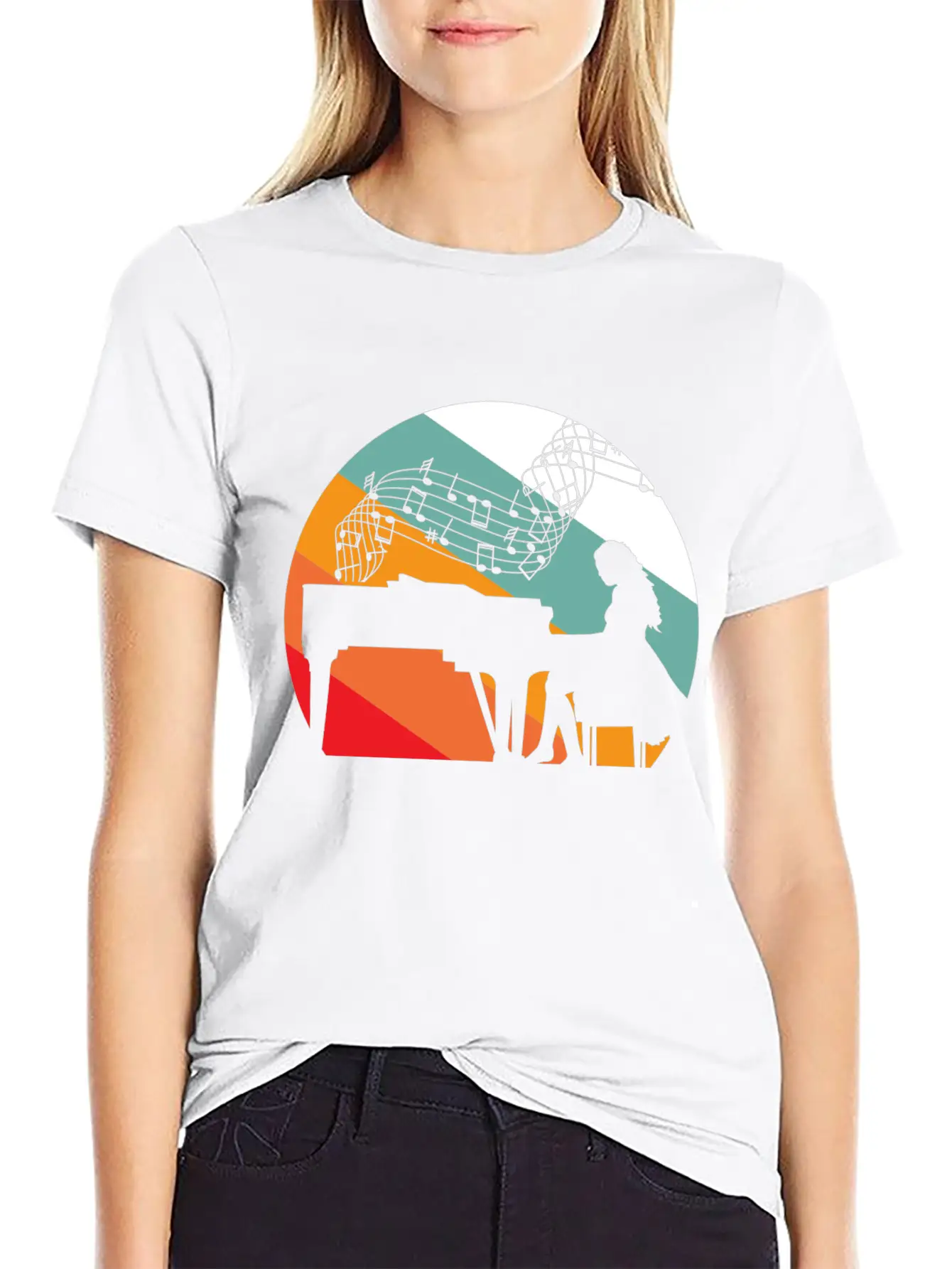 Piano Pianist Piano Pianist Woman Unisex Casual T-Shirt – Clean Design For Daily Comfort